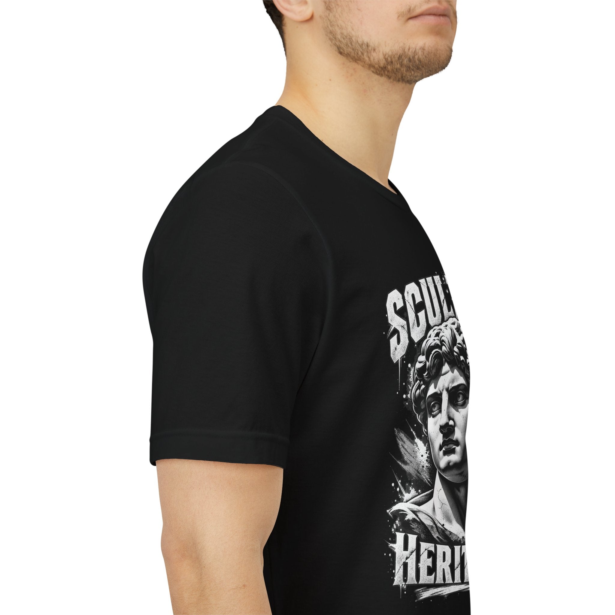 Sculpted Heritage Tee — David Statue Vintage Art Graphic Shirt