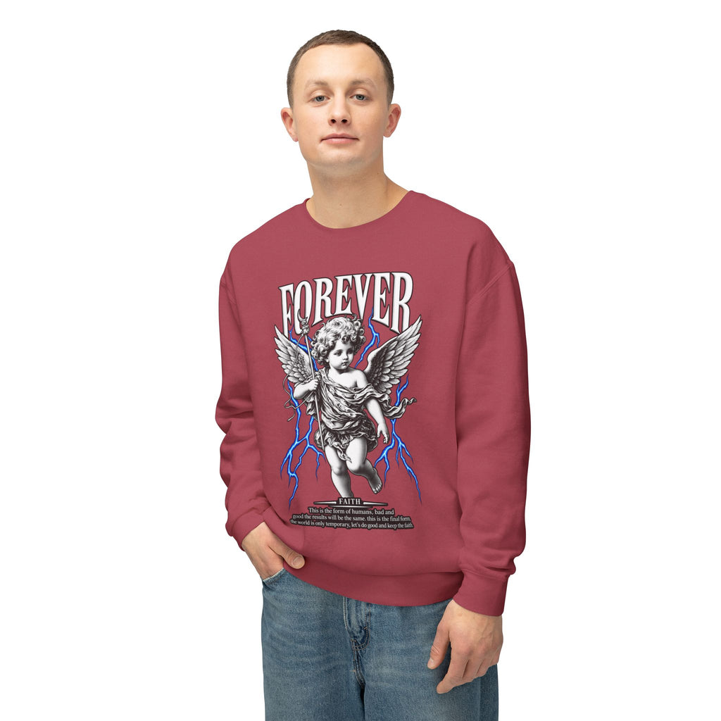 Sculpted Heritage Sweatshirt — Vintage Cherub Graphic - Sculpted Heritage