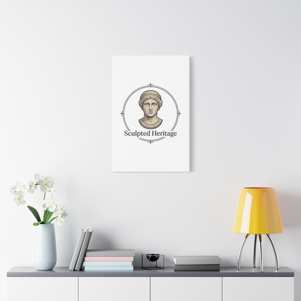 Sculpted Heritage Matte Canvas Print — Classical Bust Wall Art - Sculpted Heritage