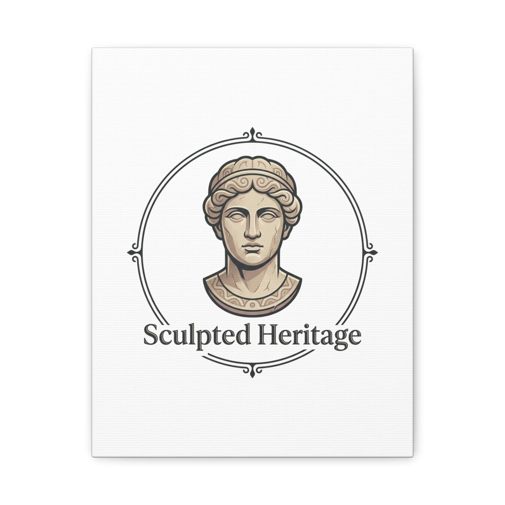 Sculpted Heritage Matte Canvas Print — Classical Bust Wall Art - Sculpted Heritage