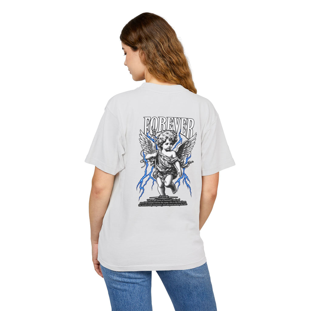 Sculpted Heritage — "FOREVER" Retro Cherub Streetwear T‑Shirt - Sculpted Heritage