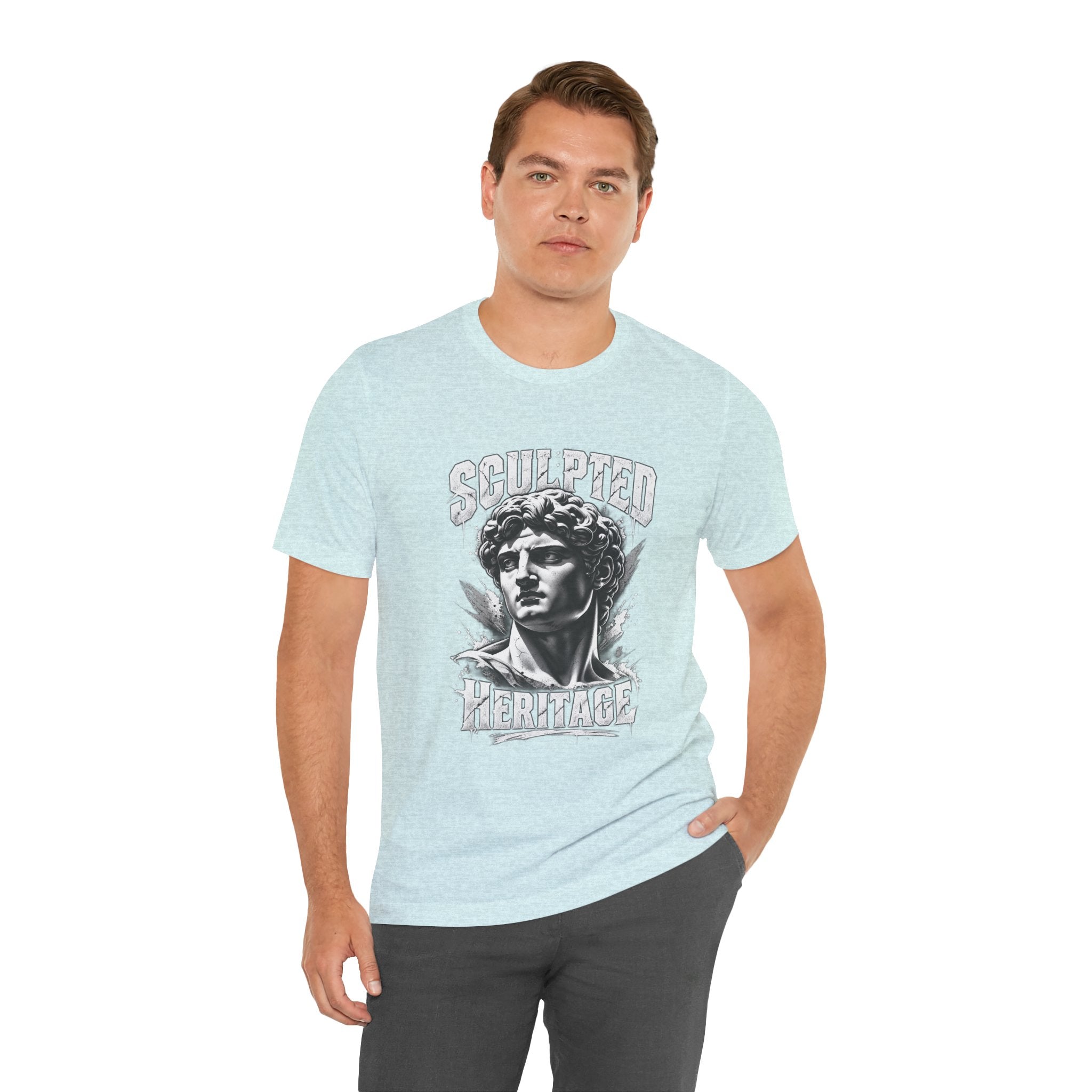 Sculpted Heritage Tee — David Statue Vintage Art Graphic Shirt