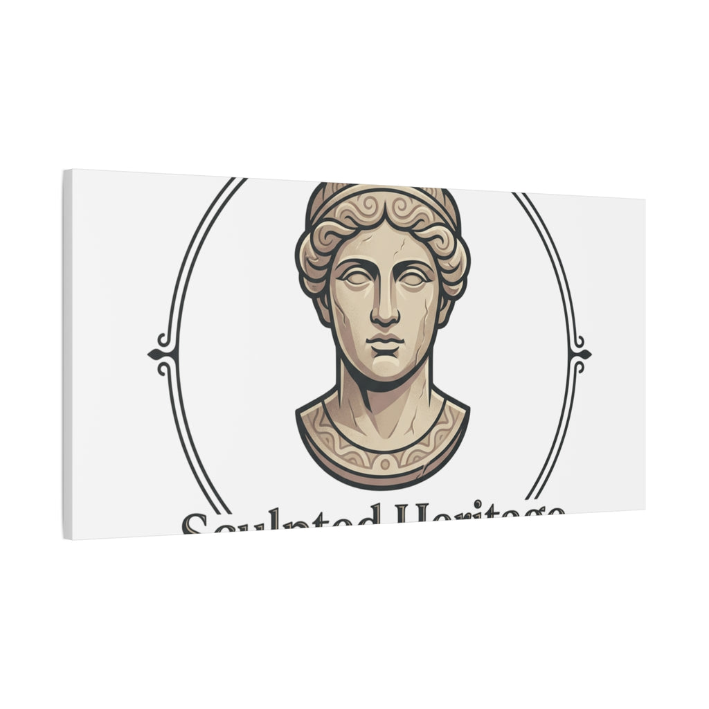 Sculpted Heritage Matte Canvas Print — Classical Bust Wall Art - Sculpted Heritage