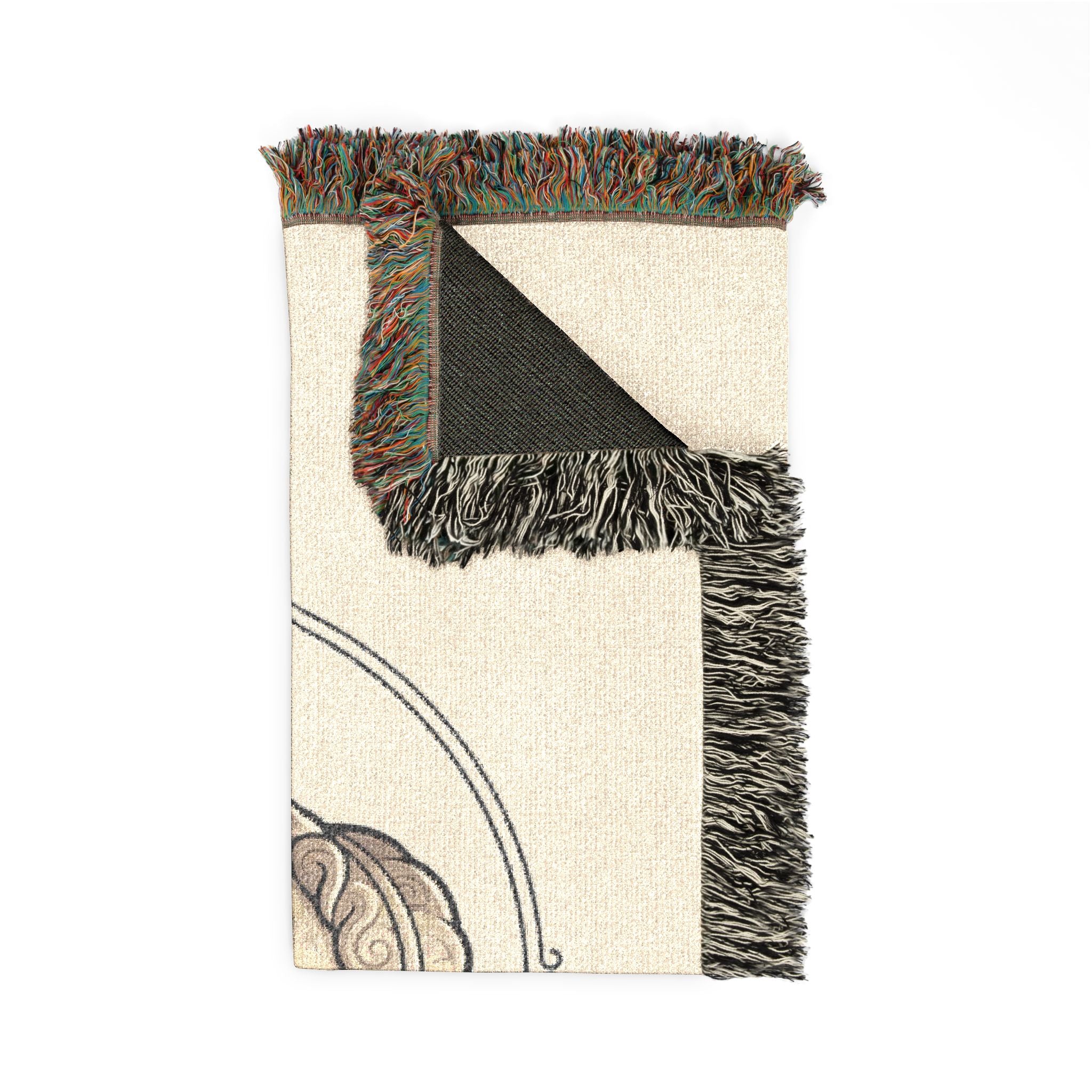Sculpted Heritage Woven Blanket — Classical Bust Throw Blanket - Sculpted Heritage