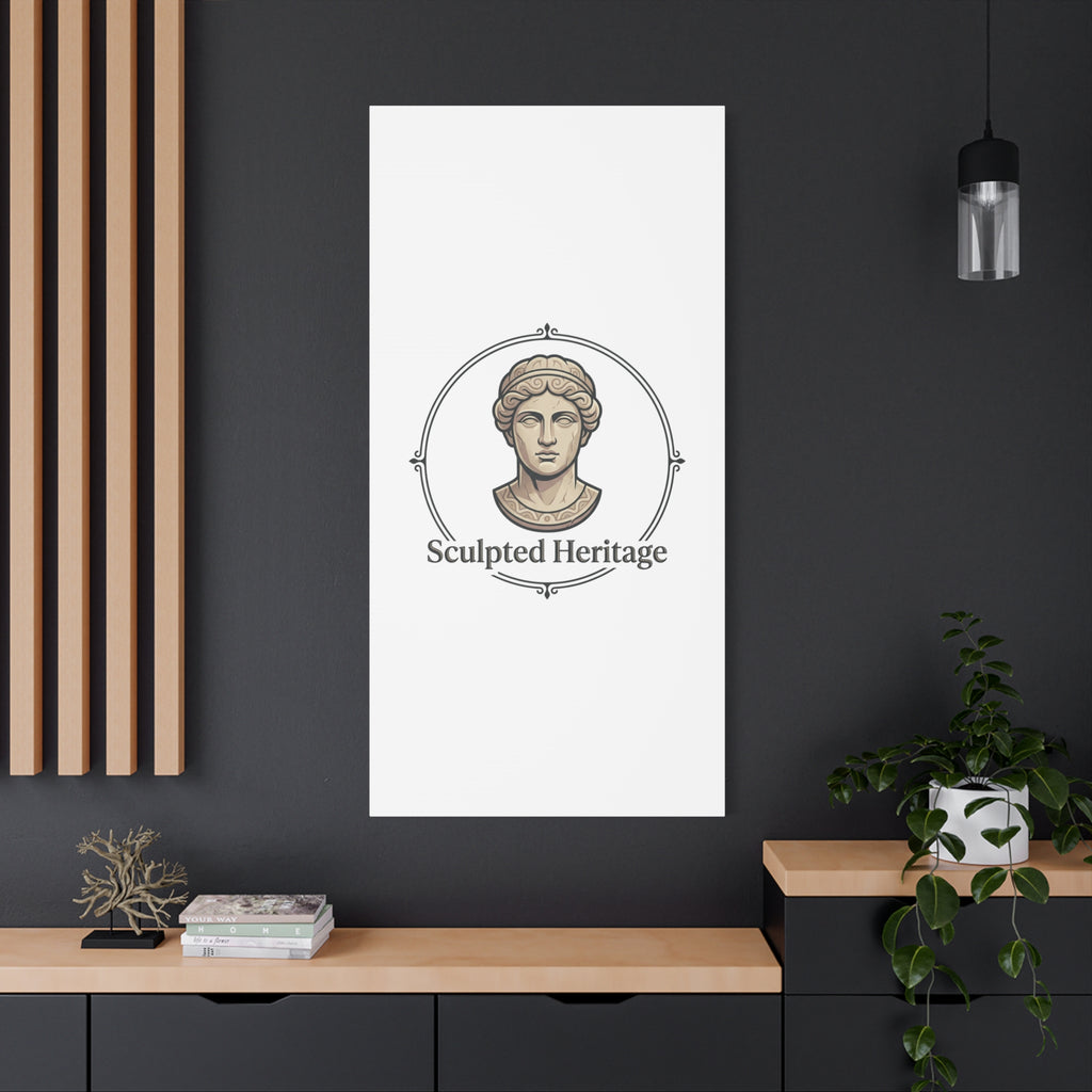 Sculpted Heritage Matte Canvas Print — Classical Bust Wall Art - Sculpted Heritage
