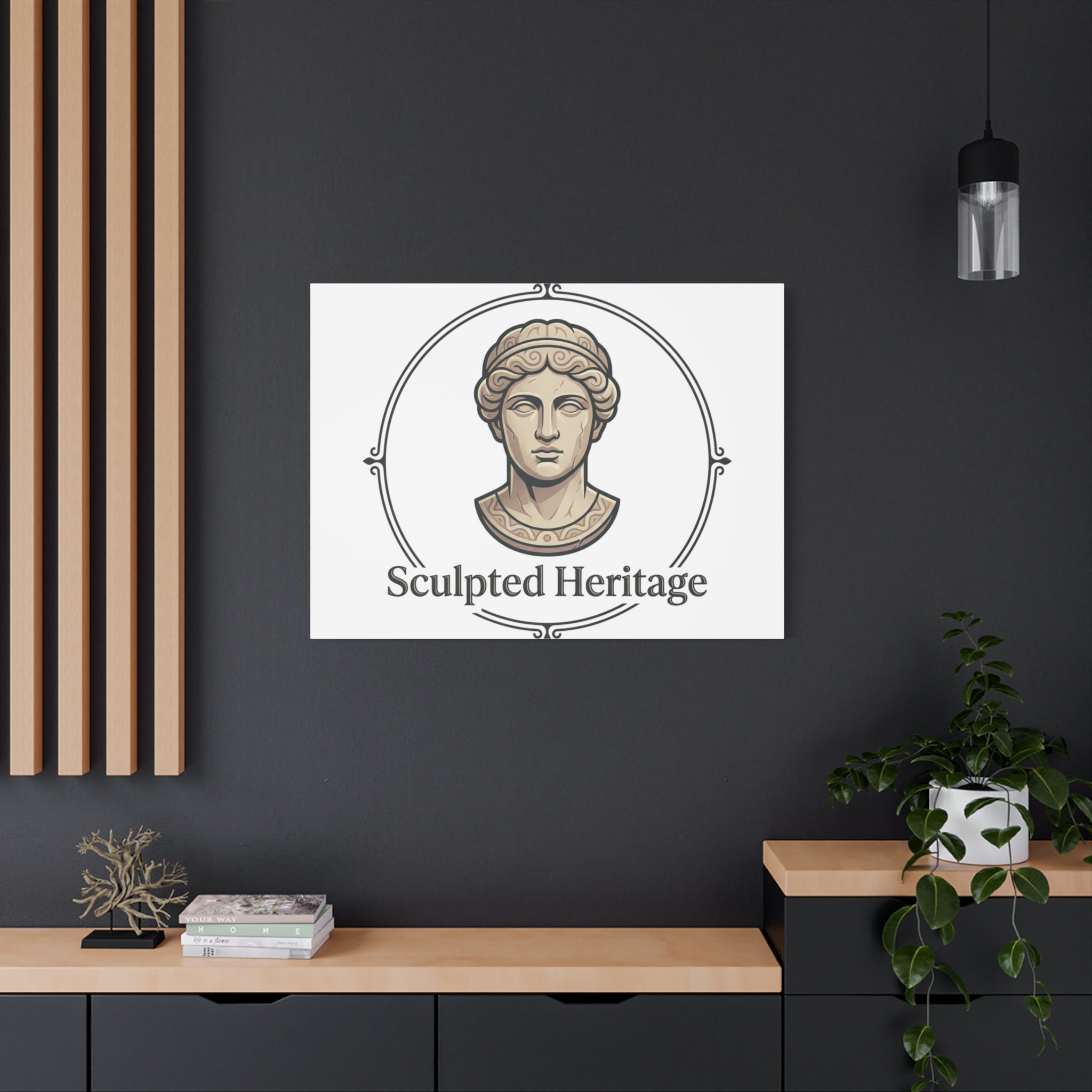 Sculpted Heritage Matte Canvas Print — Classical Bust Wall Art - Sculpted Heritage