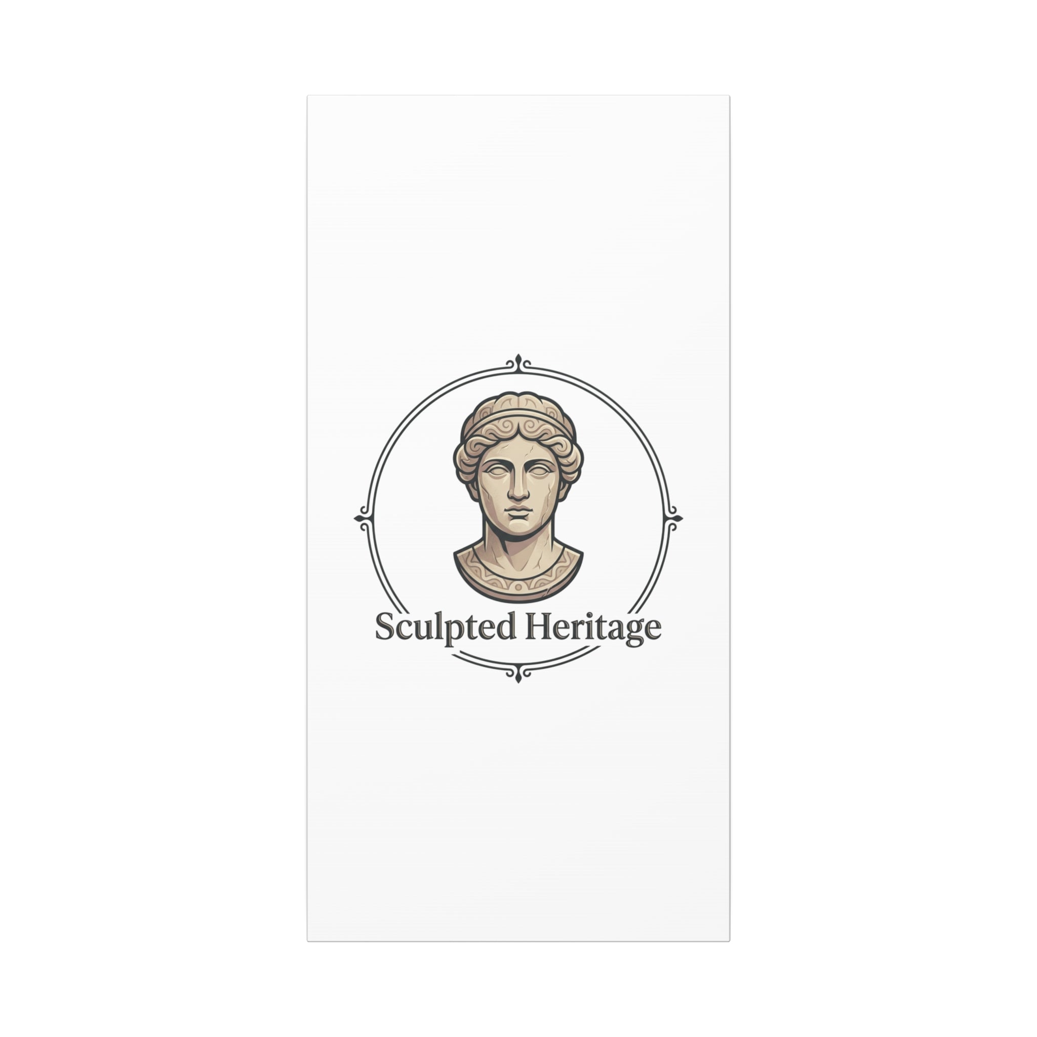 Sculpted Heritage Matte Canvas Print — Classical Bust Wall Art - Sculpted Heritage