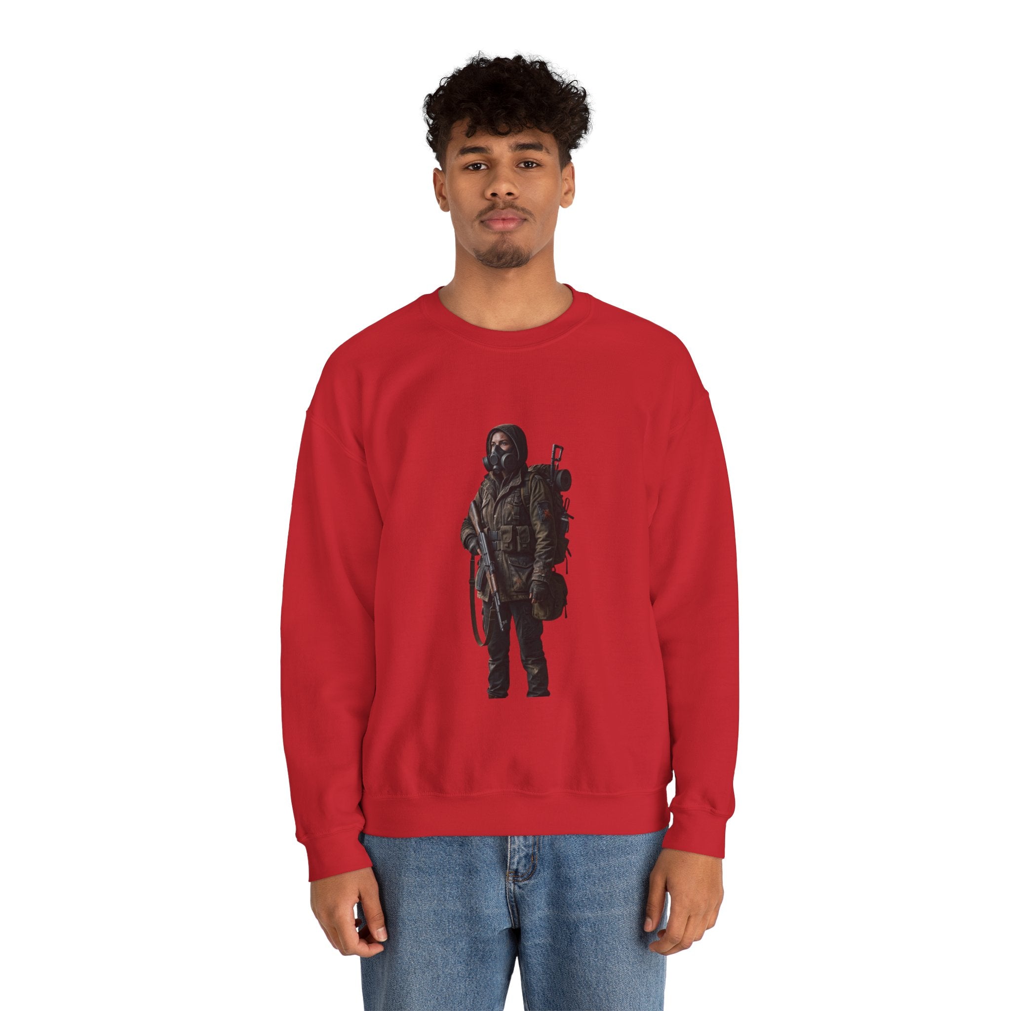 Post-ApocalypticSculpted Heritage Sweatshirt — Ranger Figure Graphic - Sculpted Heritage