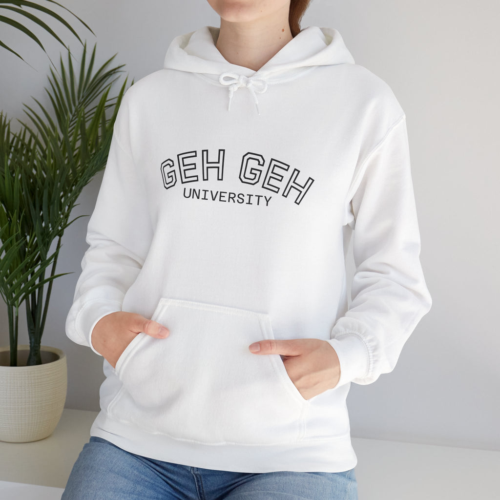 GHE-GHE University Hoodie — Minimal Collegiate Pullover - Sculpted Heritage