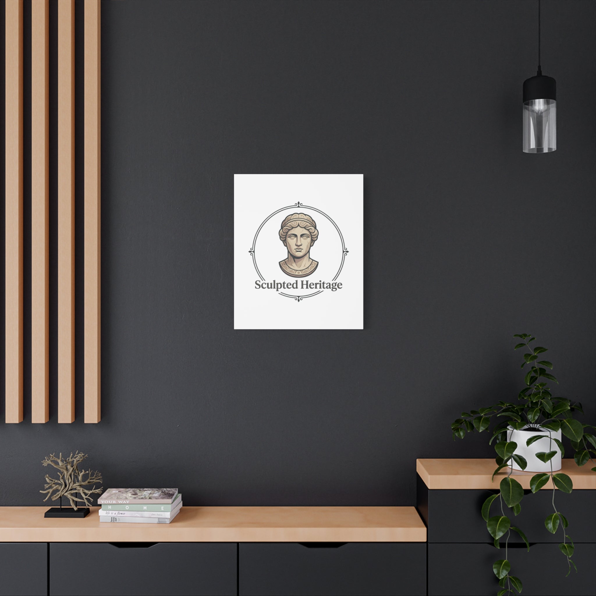 Sculpted Heritage Matte Canvas Print — Classical Bust Wall Art - Sculpted Heritage