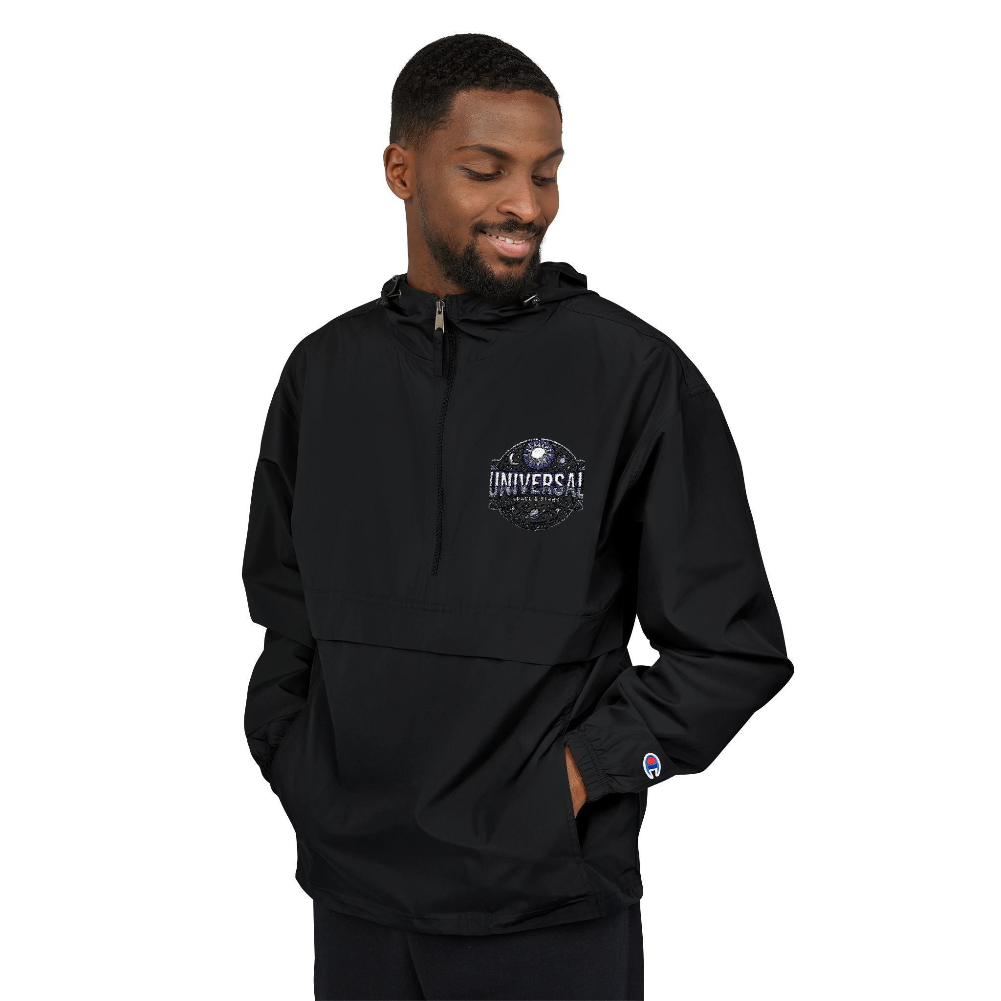 Packable Water‑Resistant Anorak Jacket — Hidden Packable Pocket, Scuba Hood, Windproof Travel Shell - Sculpted Heritage