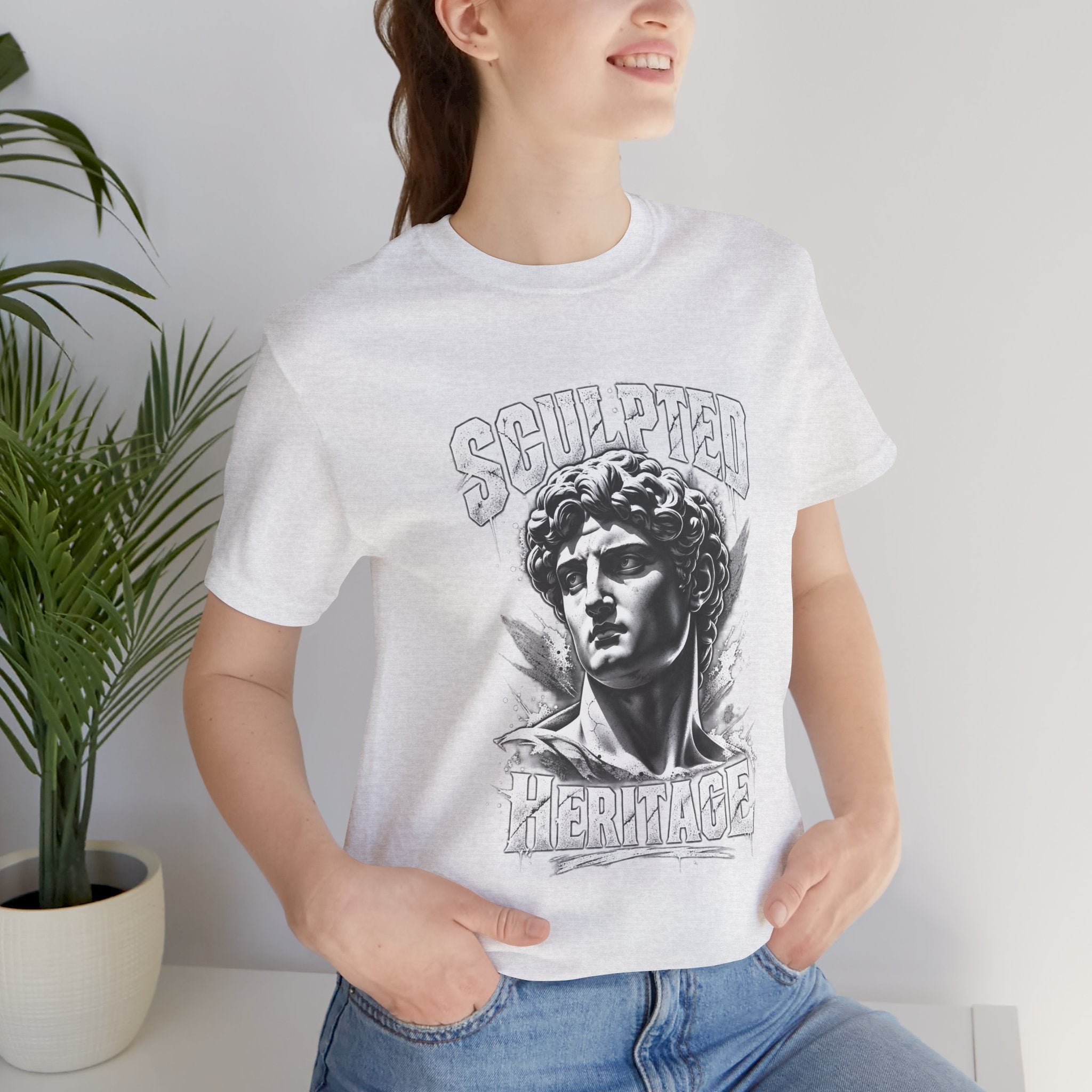 Sculpted Heritage Tee — David Statue Vintage Art Graphic Shirt