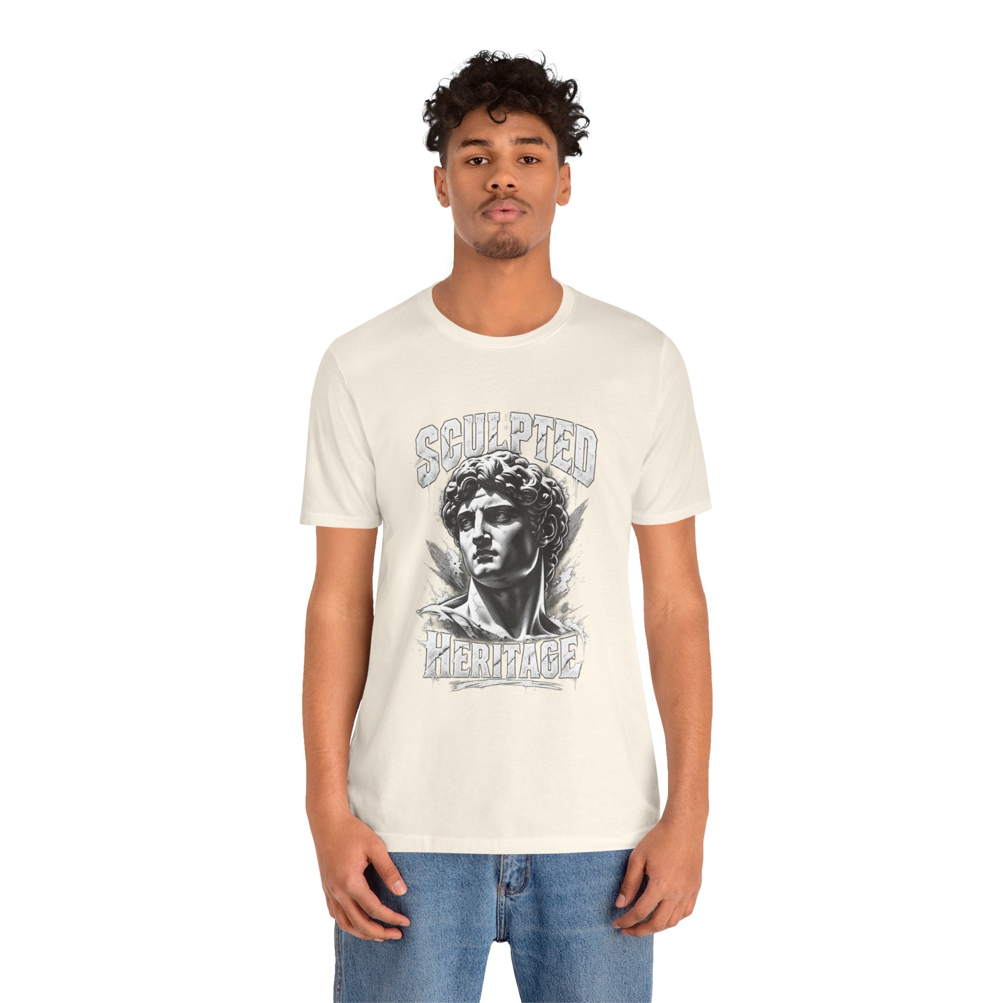Sculpted Heritage Tee — David Statue Vintage Art Graphic Shirt