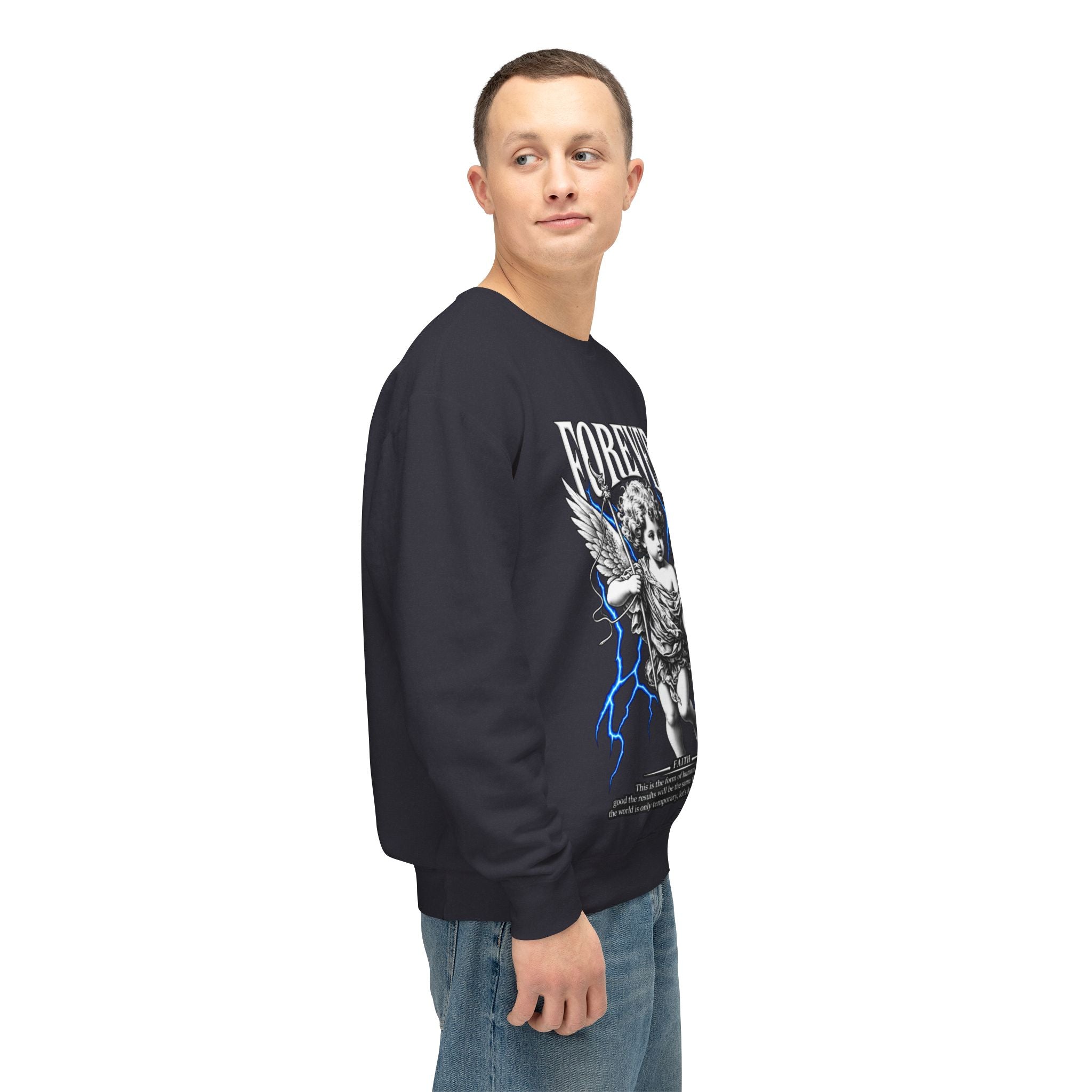 Sculpted Heritage Sweatshirt — Vintage Cherub Graphic - Sculpted Heritage