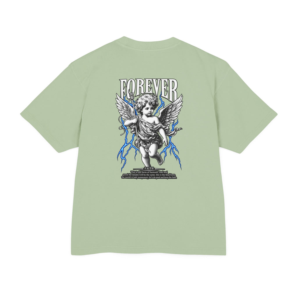 Sculpted Heritage — "FOREVER" Retro Cherub Streetwear T‑Shirt - Sculpted Heritage
