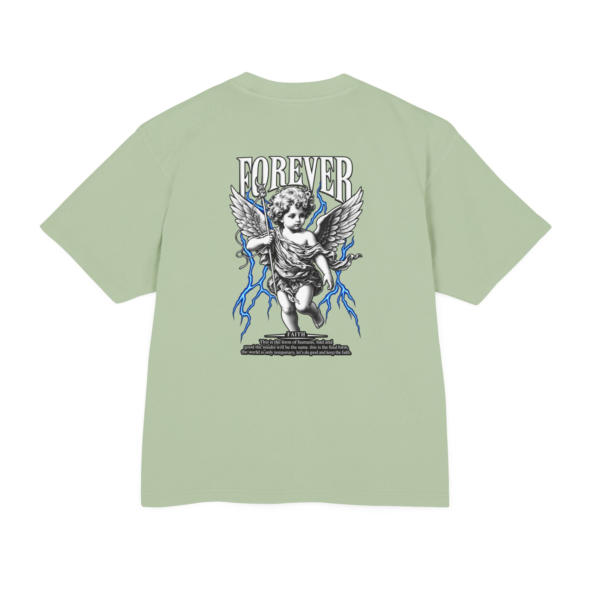 Sculpted Heritage — "FOREVER" Retro Cherub Streetwear T‑Shirt - Sculpted Heritage