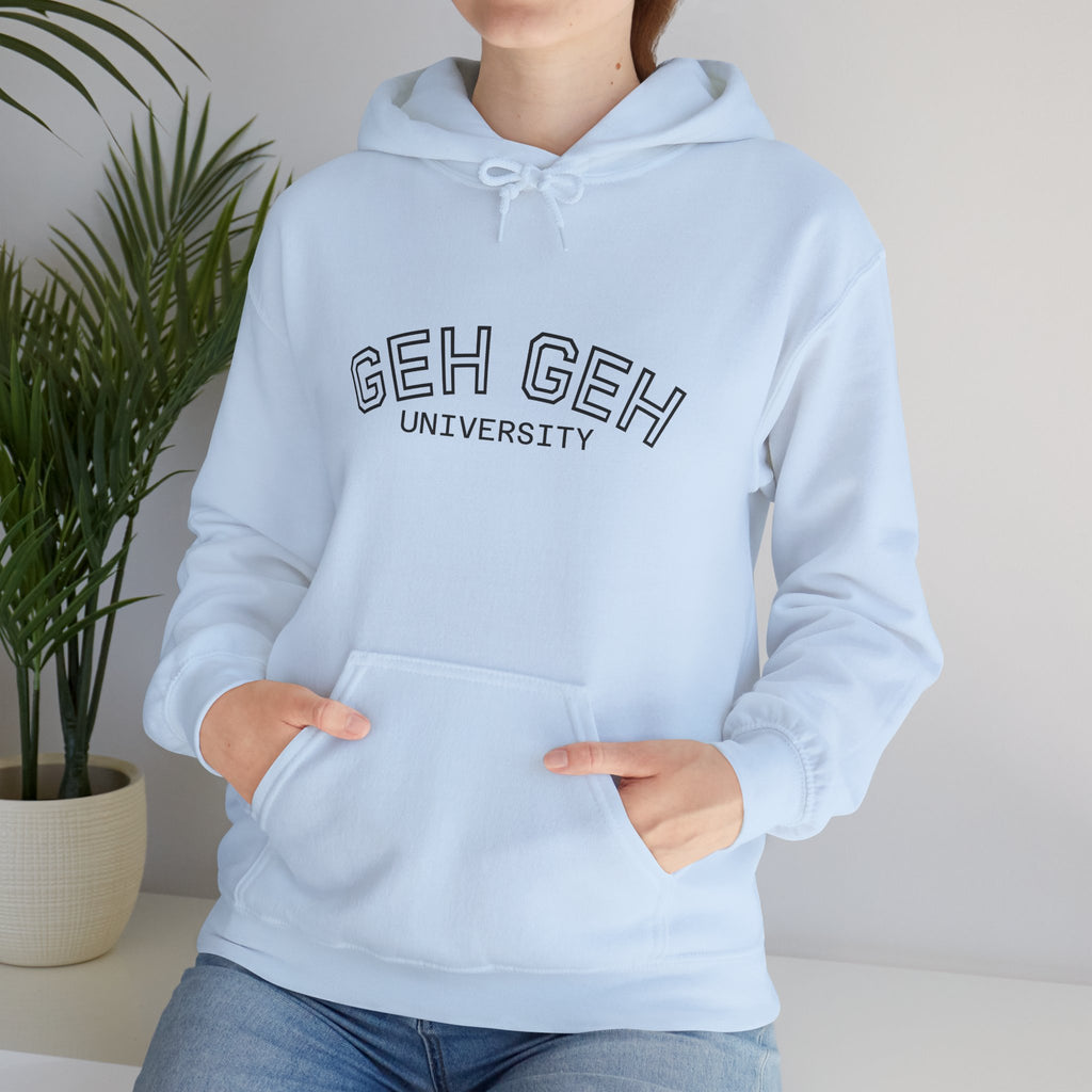 GHE-GHE University Hoodie — Minimal Collegiate Pullover - Sculpted Heritage