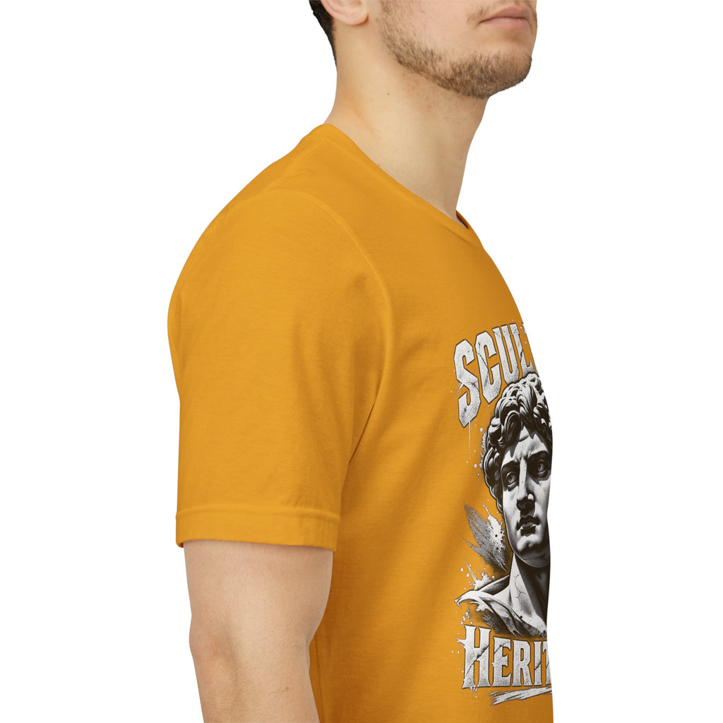 Sculpted Heritage Tee — David Statue Vintage Art Graphic Shirt