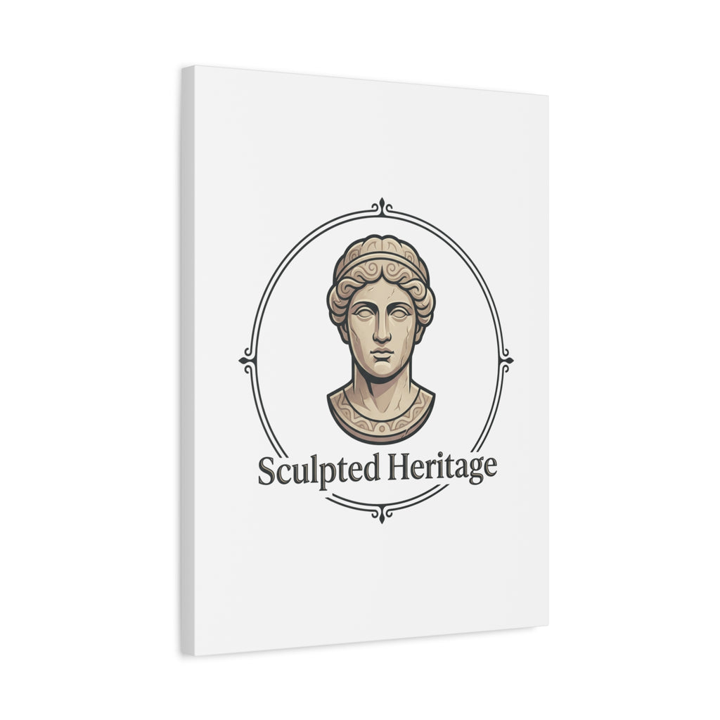 Sculpted Heritage Matte Canvas Print — Classical Bust Wall Art - Sculpted Heritage