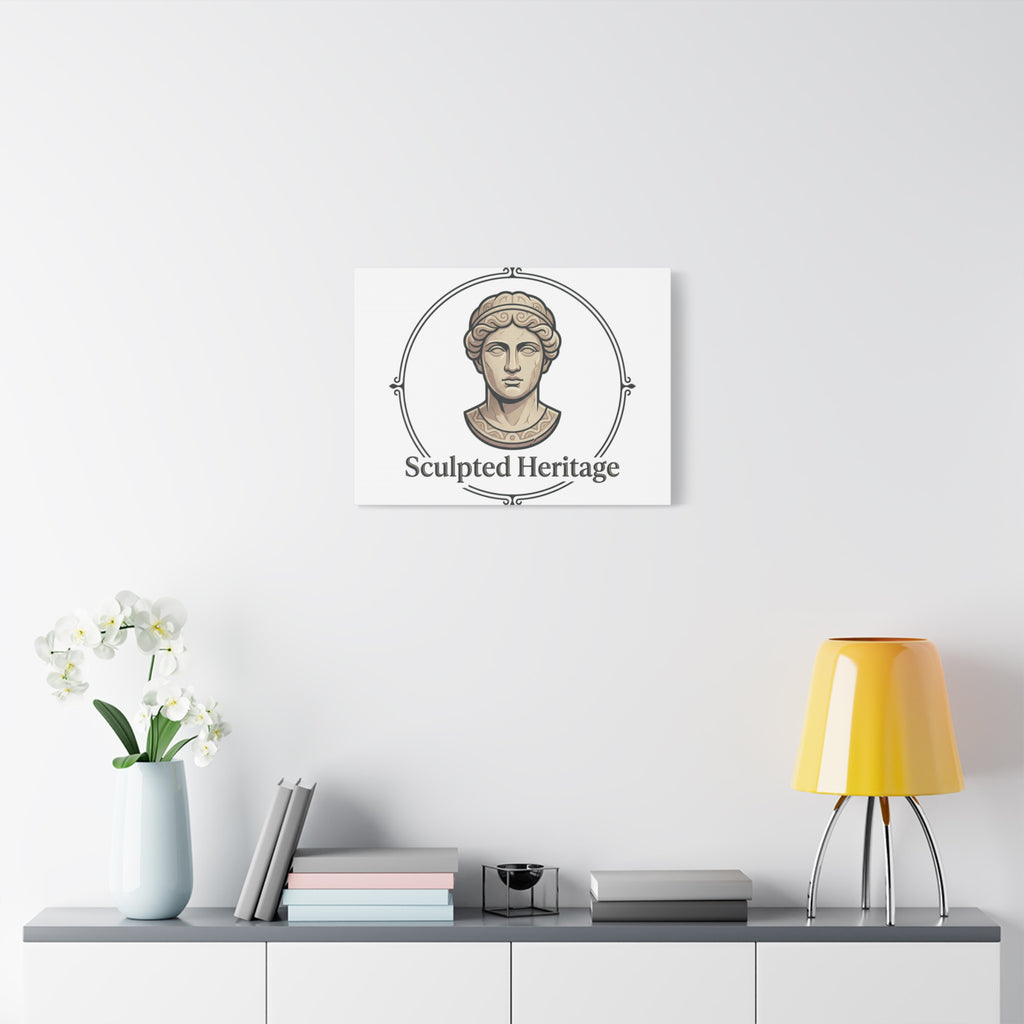 Sculpted Heritage Matte Canvas Print — Classical Bust Wall Art - Sculpted Heritage