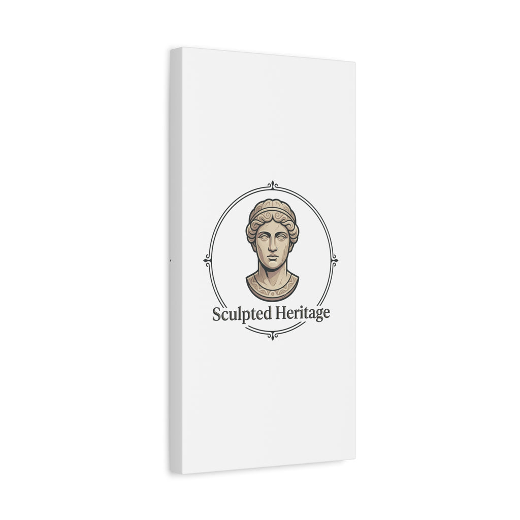 Sculpted Heritage Matte Canvas Print — Classical Bust Wall Art - Sculpted Heritage
