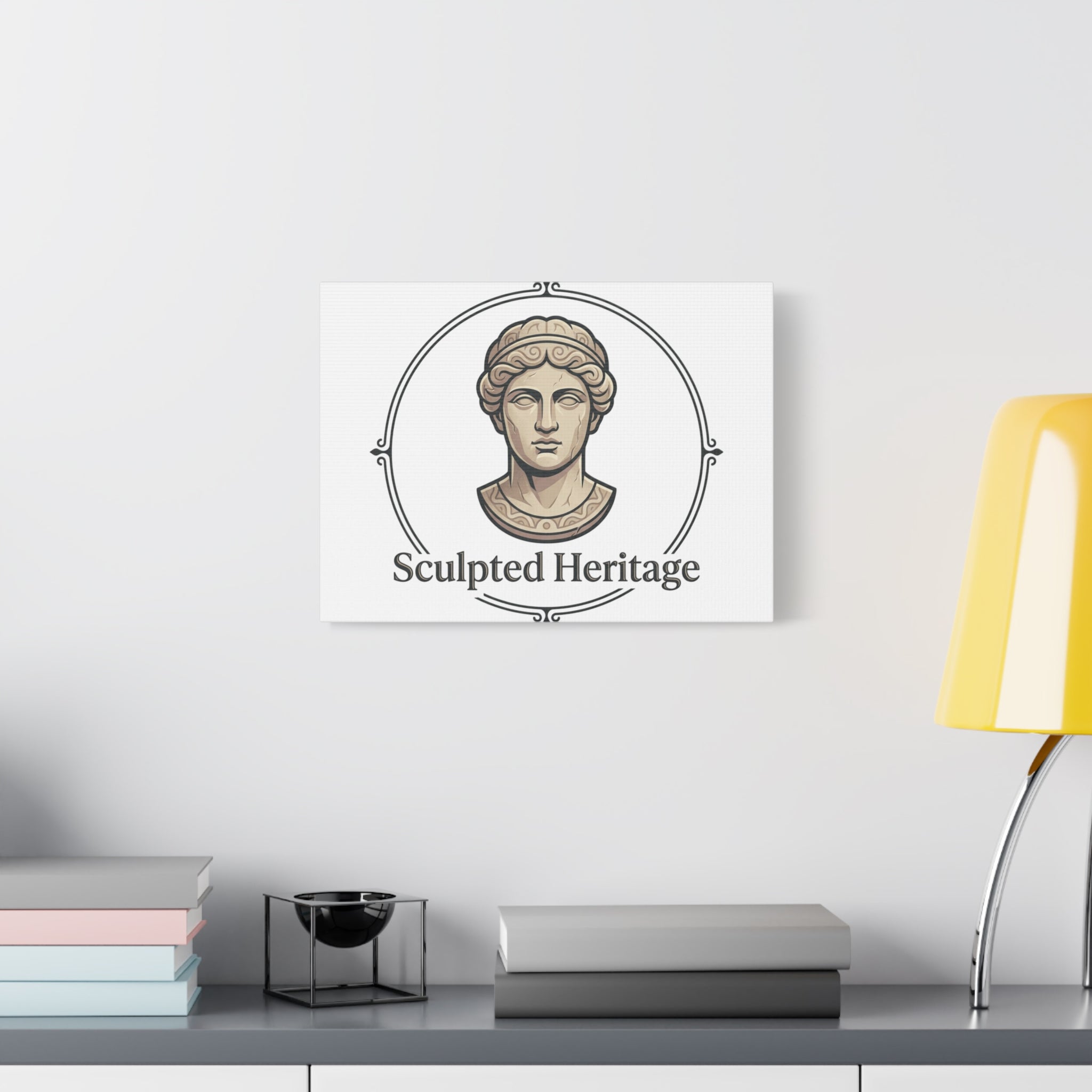 Sculpted Heritage Matte Canvas Print — Classical Bust Wall Art - Sculpted Heritage