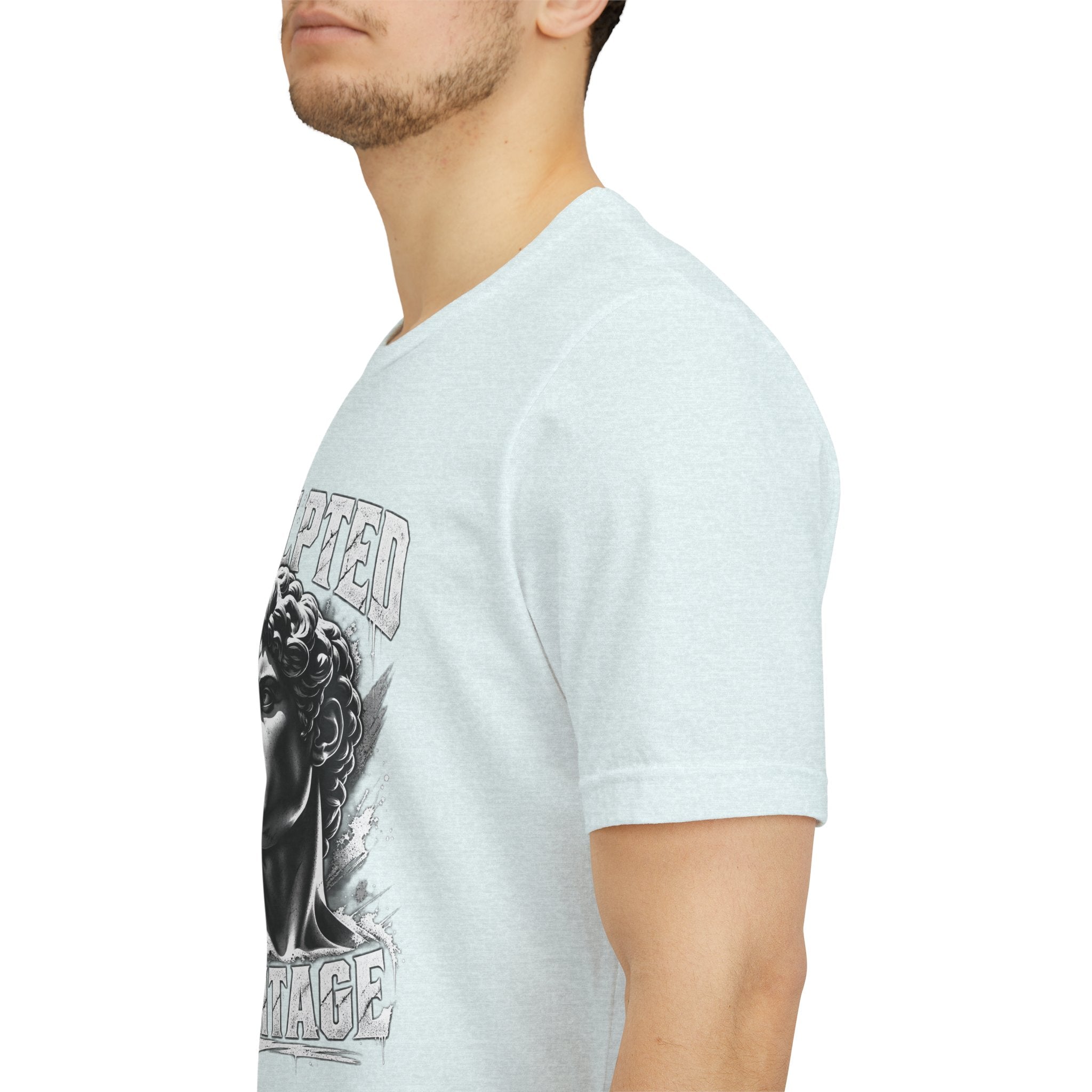 Sculpted Heritage Tee — David Statue Vintage Art Graphic Shirt