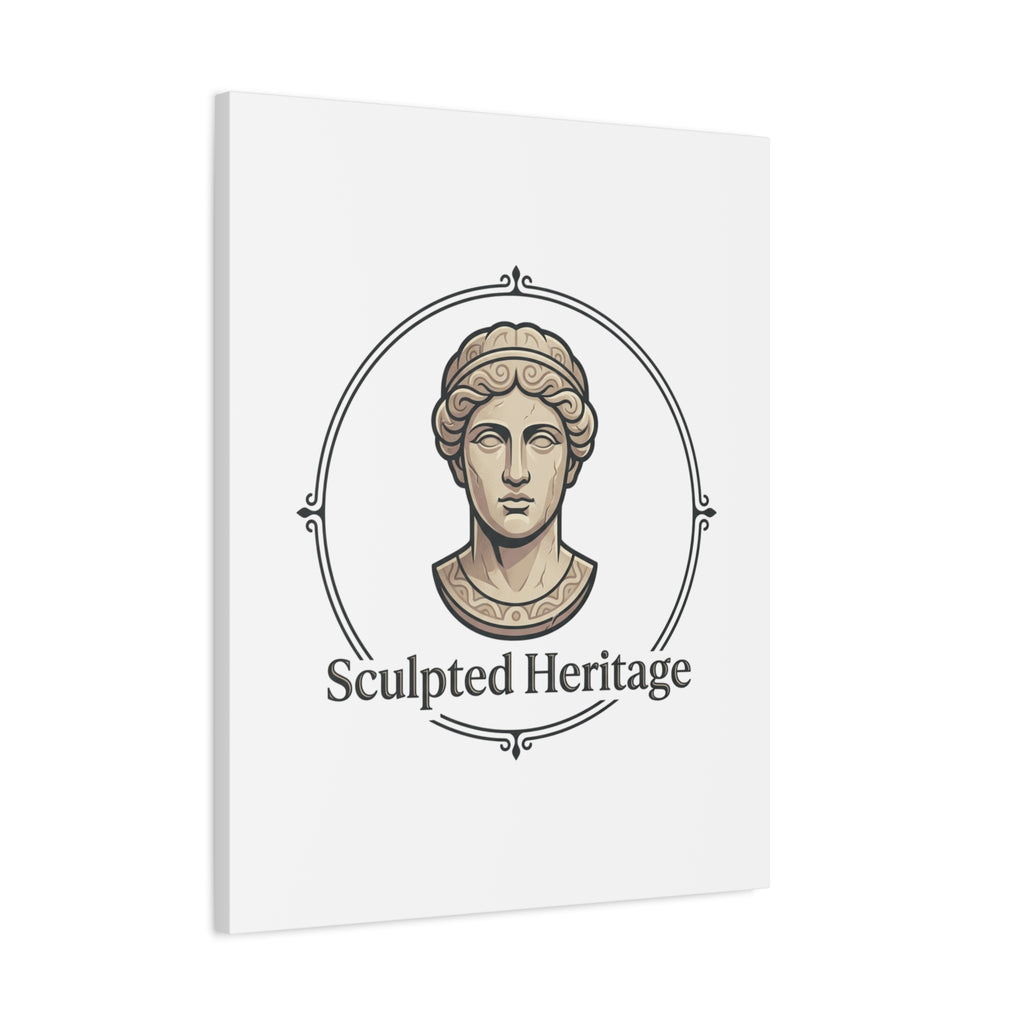Sculpted Heritage Matte Canvas Print — Classical Bust Wall Art - Sculpted Heritage