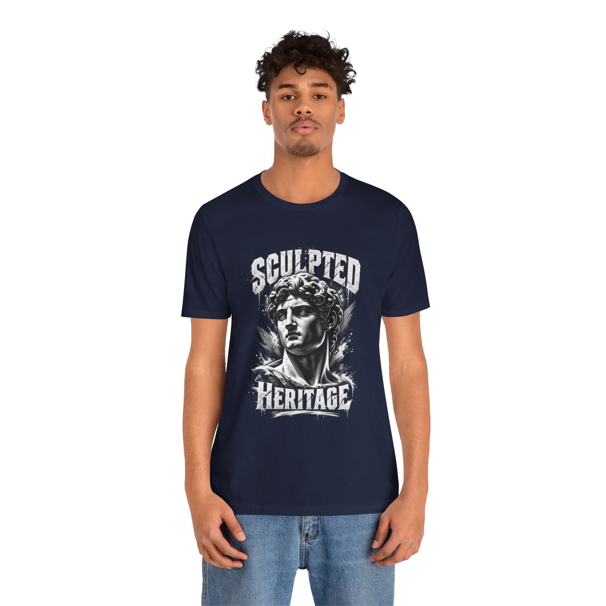Sculpted Heritage Tee — David Statue Vintage Art Graphic Shirt