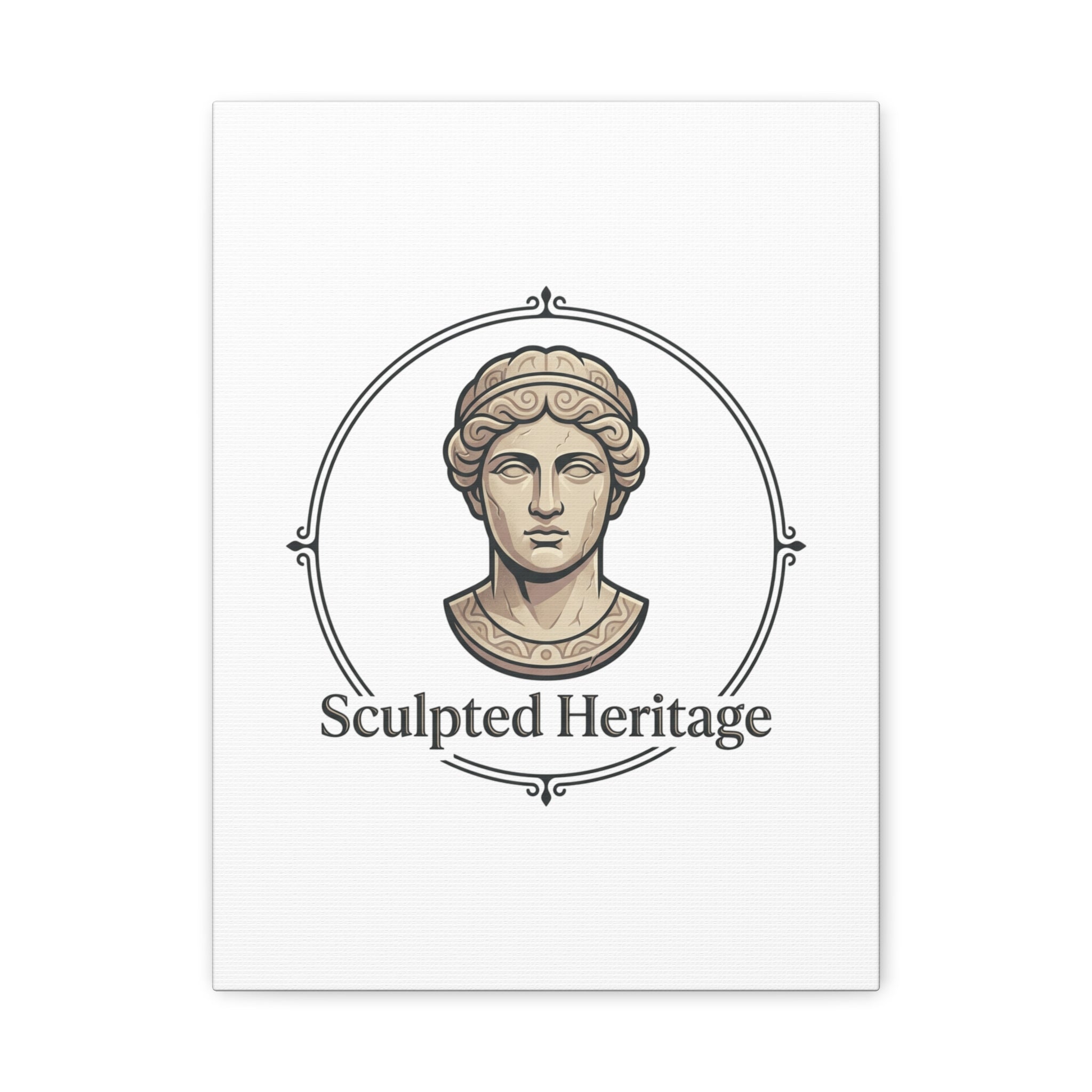 Sculpted Heritage Matte Canvas Print — Classical Bust Wall Art - Sculpted Heritage