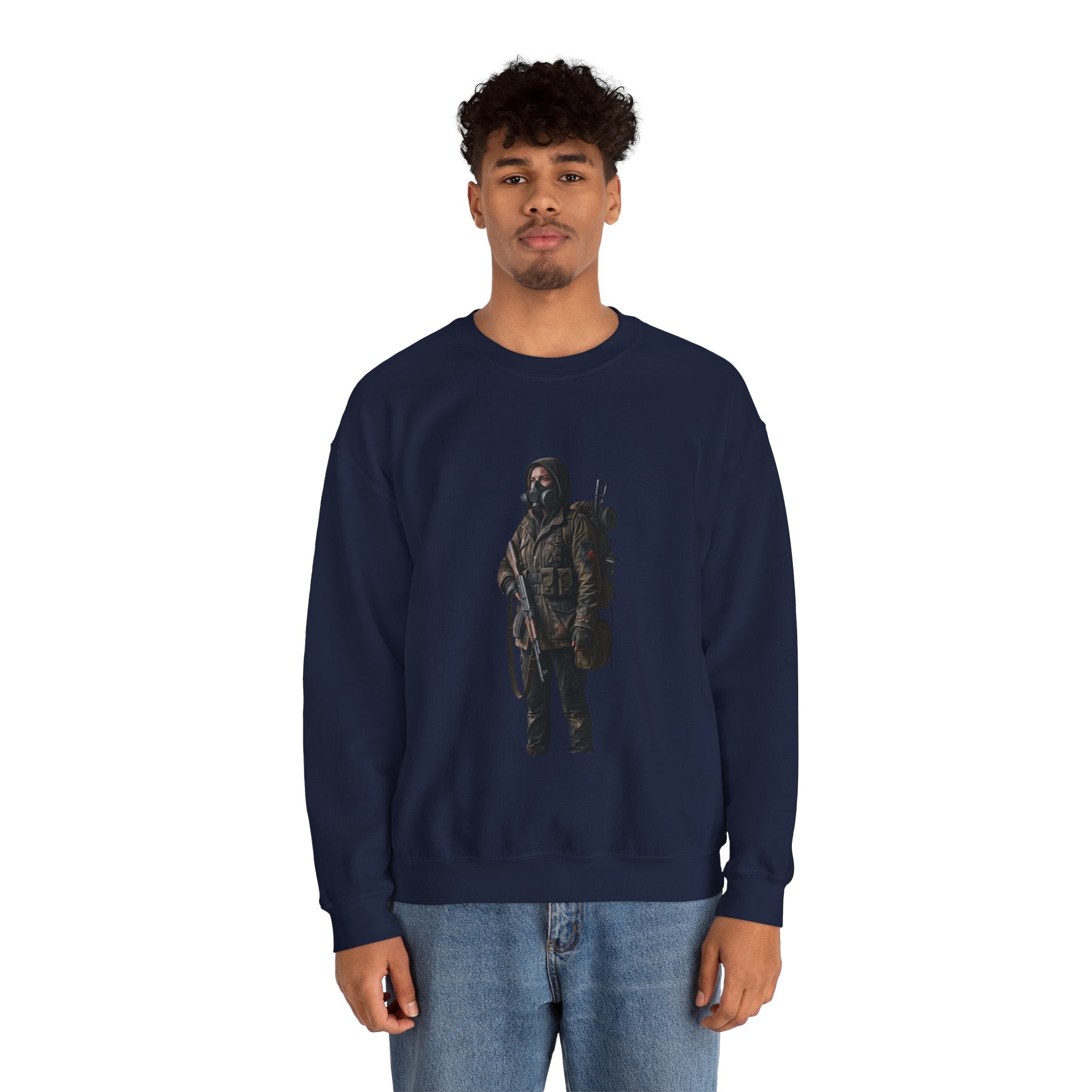 Post-ApocalypticSculpted Heritage Sweatshirt — Ranger Figure Graphic - Sculpted Heritage