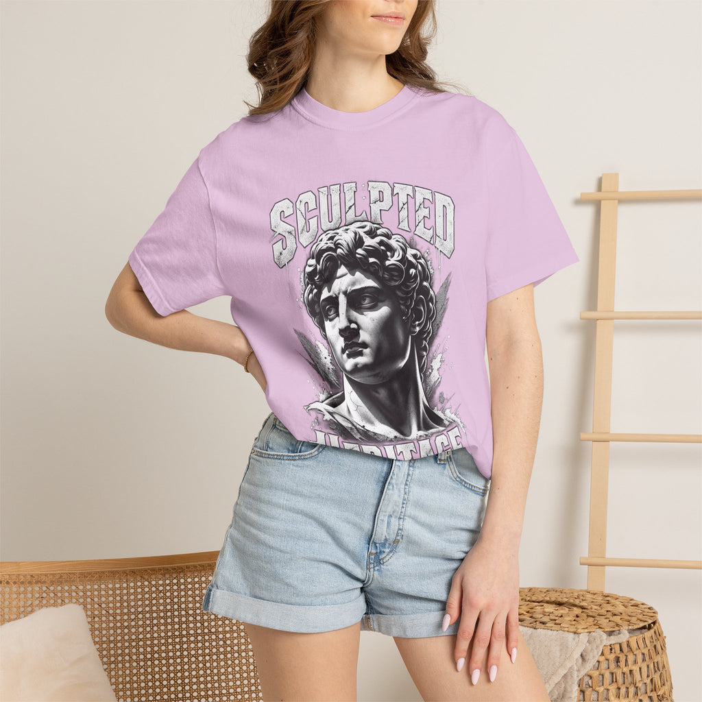 Sculpted Heritage T-Shirt — Vintage Statue Graphic Tee