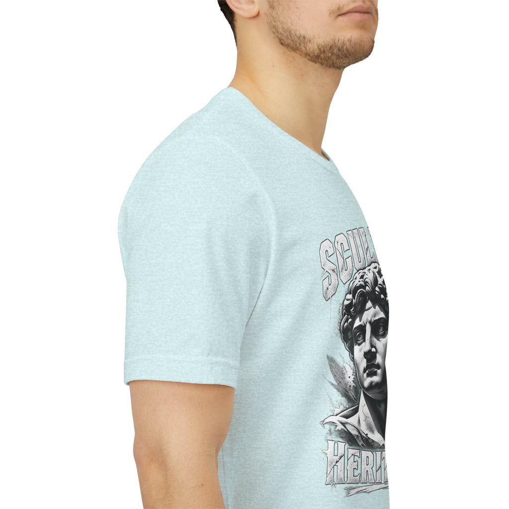 Sculpted Heritage Tee — David Statue Vintage Art Graphic Shirt