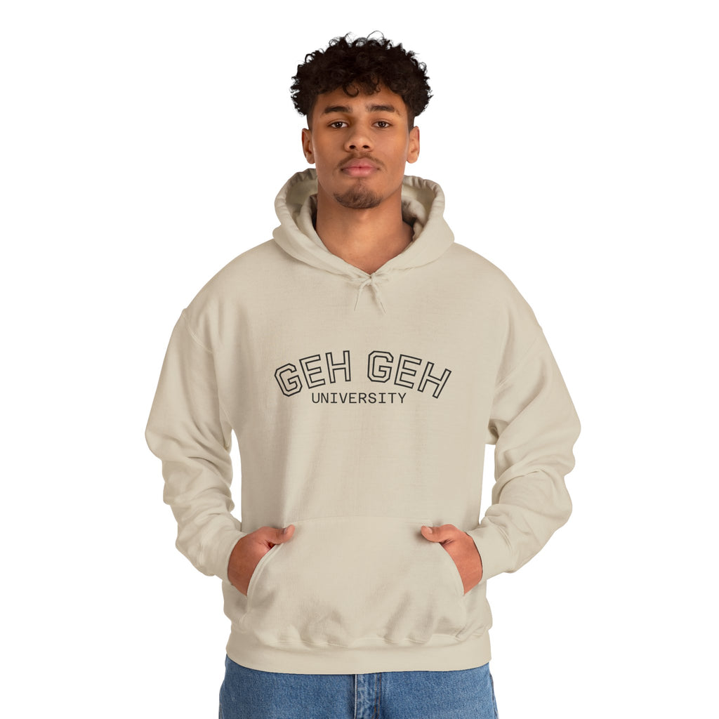 GHE-GHE University Hoodie — Minimal Collegiate Pullover - Sculpted Heritage