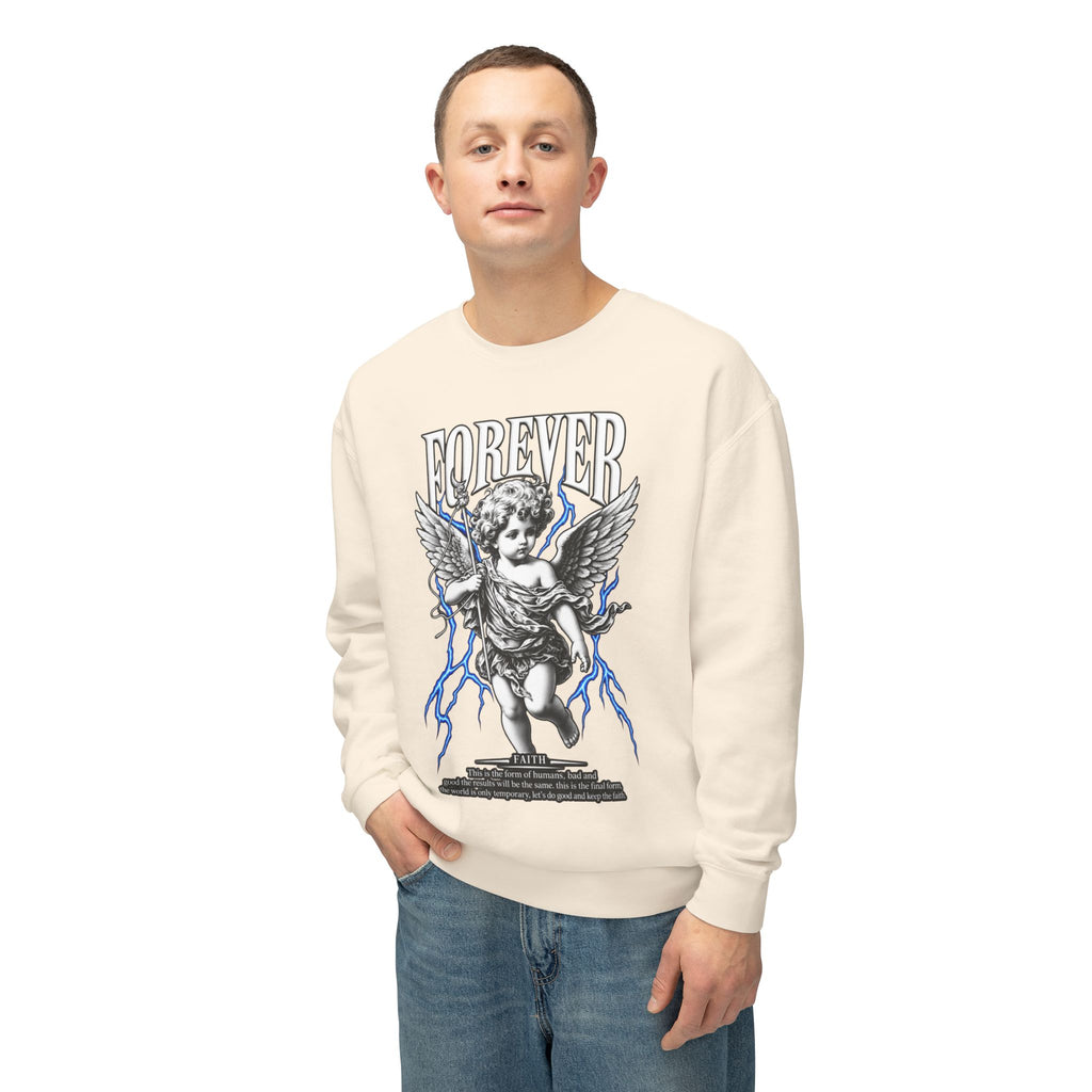 Sculpted Heritage Sweatshirt — Vintage Cherub Graphic - Sculpted Heritage