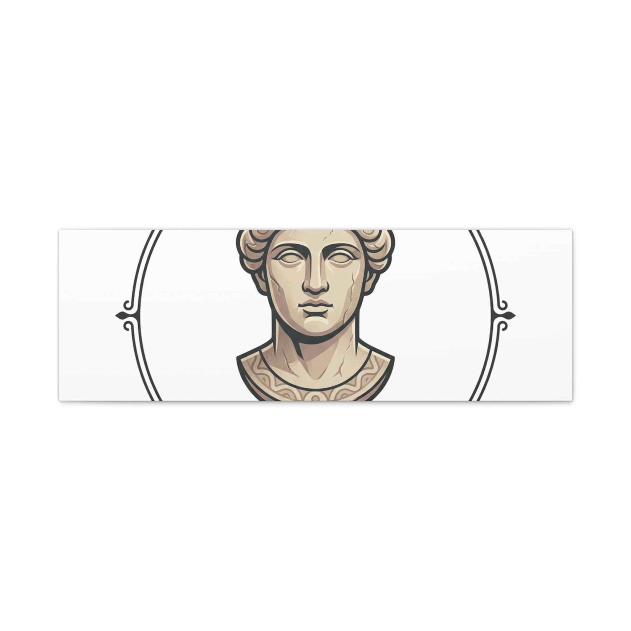 Sculpted Heritage Matte Canvas Print — Classical Bust Wall Art - Sculpted Heritage