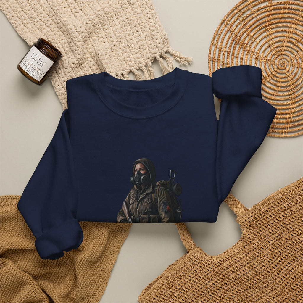 Post-ApocalypticSculpted Heritage Sweatshirt — Ranger Figure Graphic - Sculpted Heritage