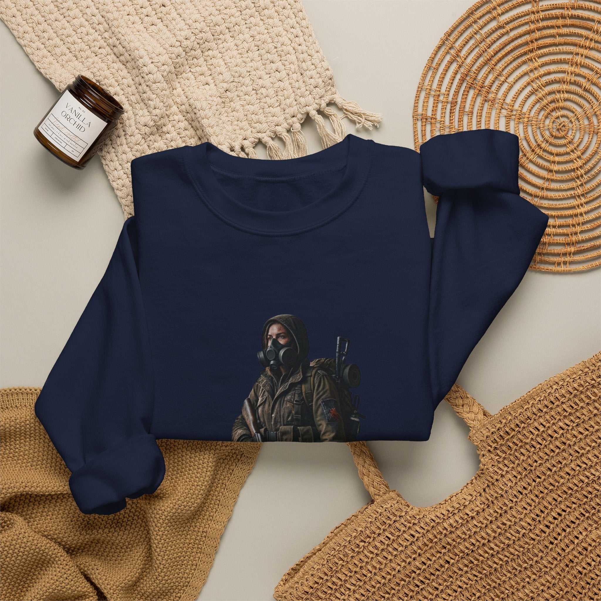 Post-ApocalypticSculpted Heritage Sweatshirt — Ranger Figure Graphic - Sculpted Heritage