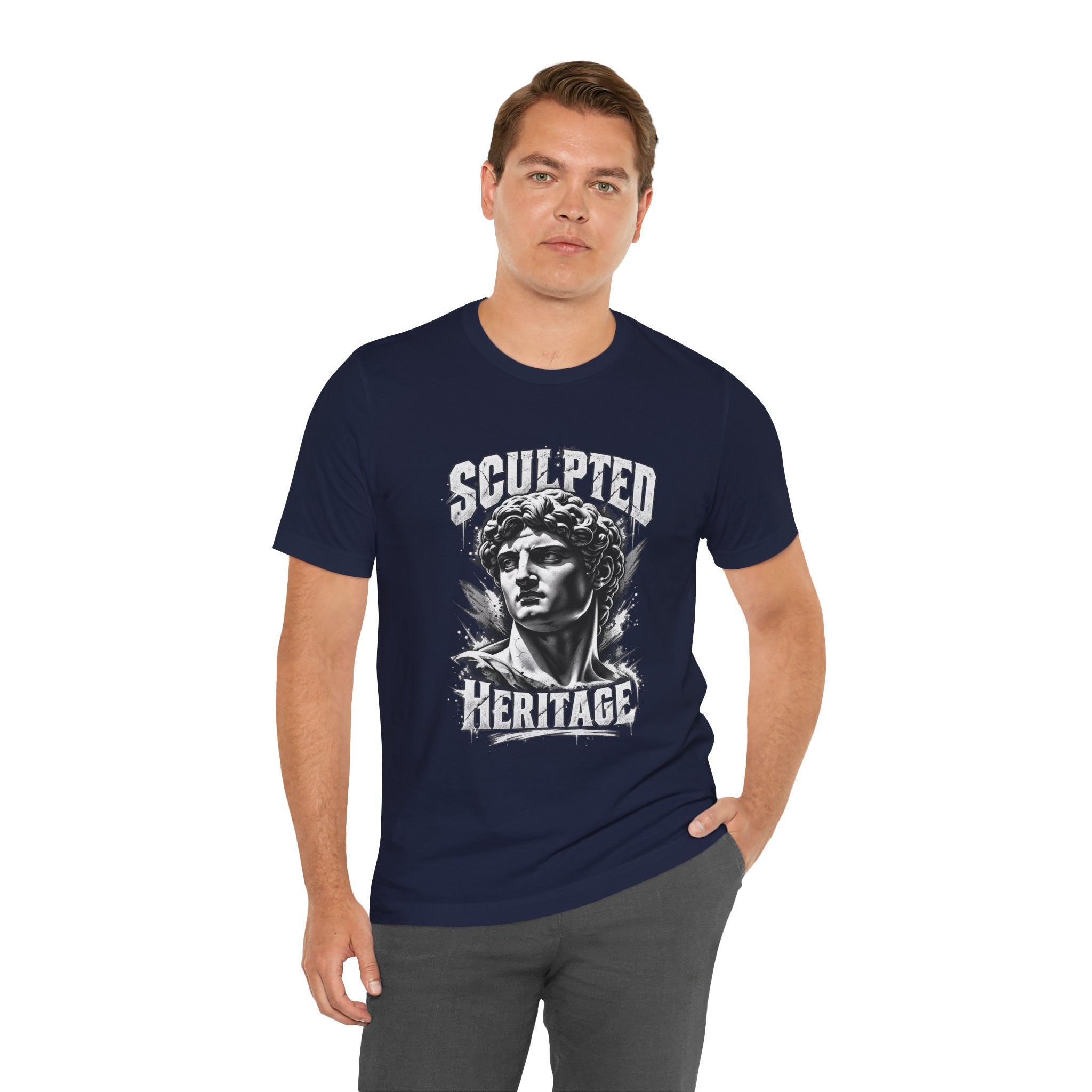 Sculpted Heritage Tee — David Statue Vintage Art Graphic Shirt