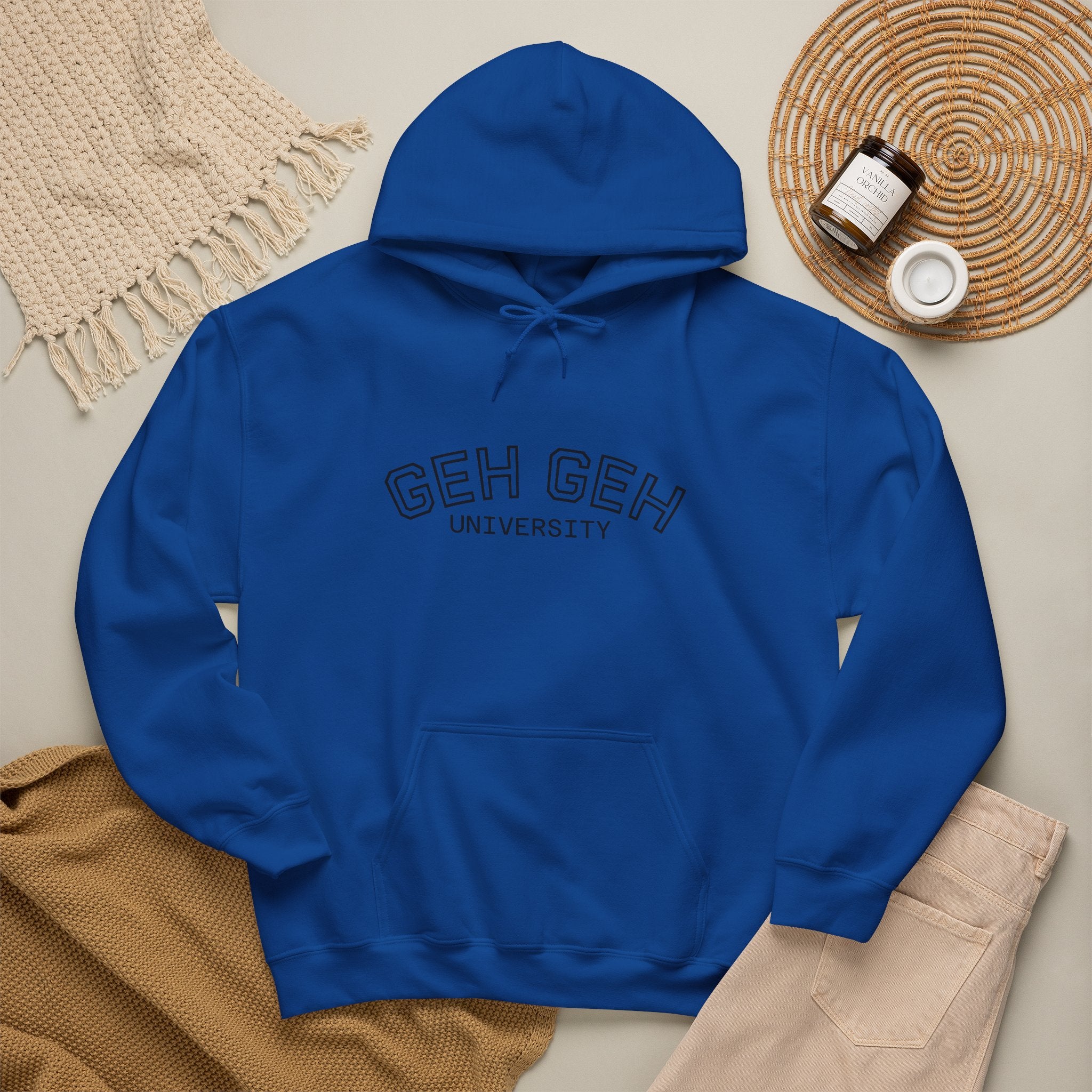 GHE-GHE University Hoodie — Minimal Collegiate Pullover - Sculpted Heritage