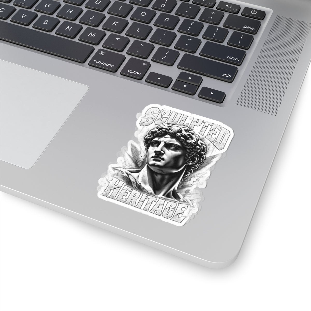 Sculpted Heritage Kiss-Cut Sticker — Classical David Bust Design