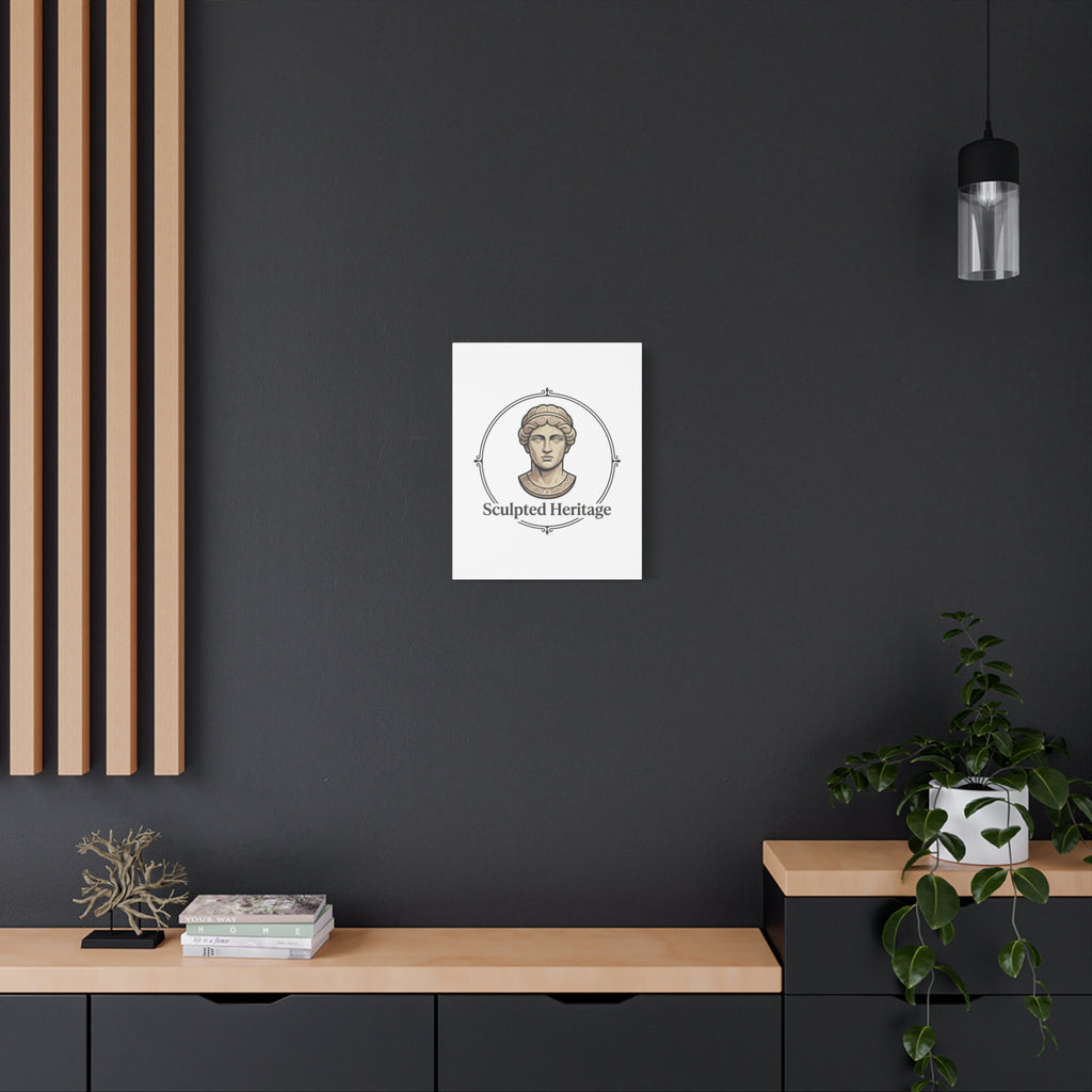 Sculpted Heritage Matte Canvas Print — Classical Bust Wall Art - Sculpted Heritage