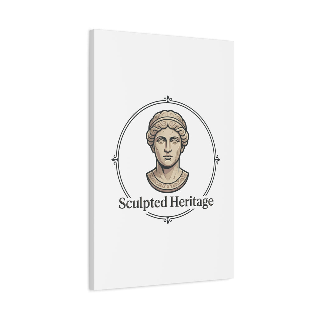 Sculpted Heritage Matte Canvas Print — Classical Bust Wall Art - Sculpted Heritage