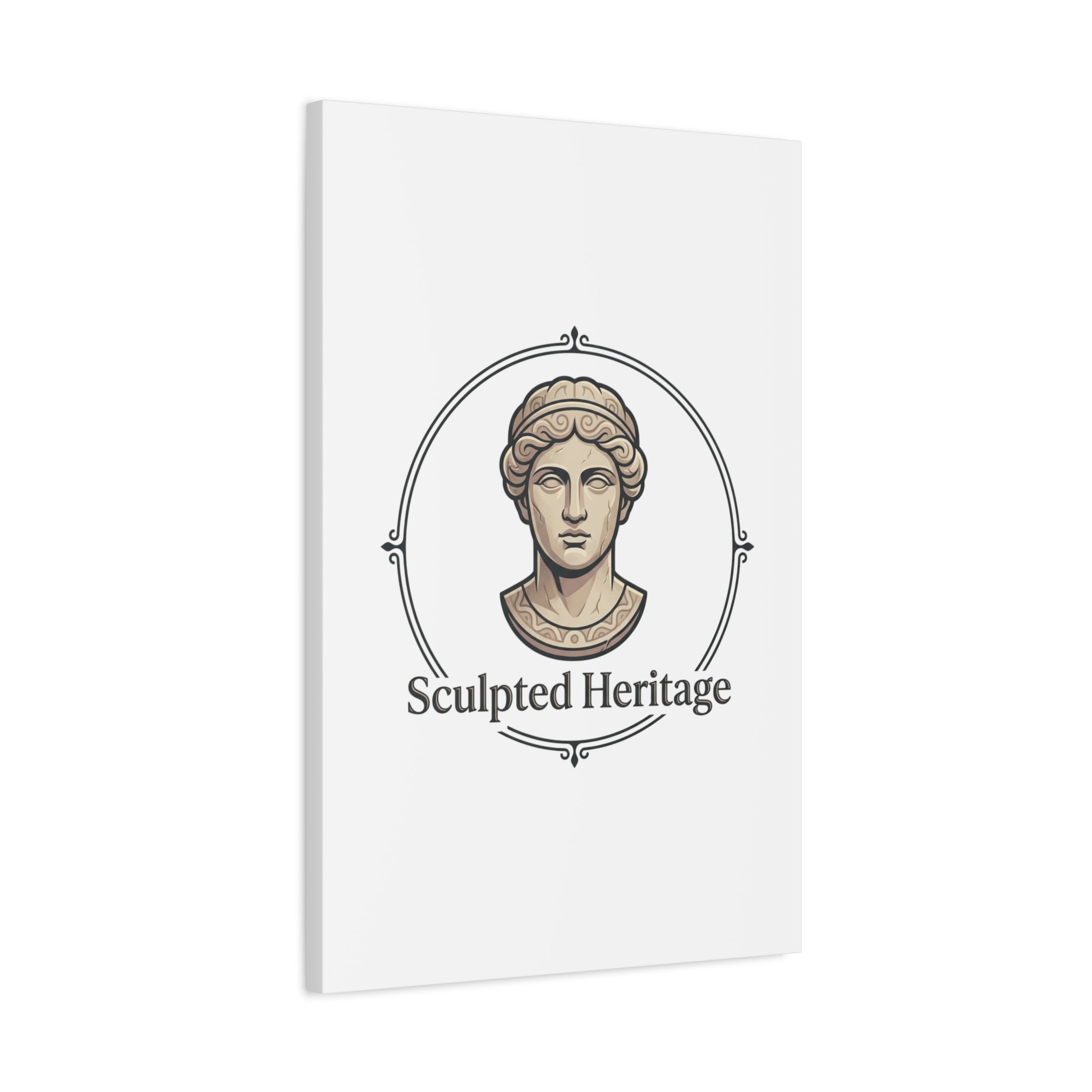 Sculpted Heritage Matte Canvas Print — Classical Bust Wall Art - Sculpted Heritage
