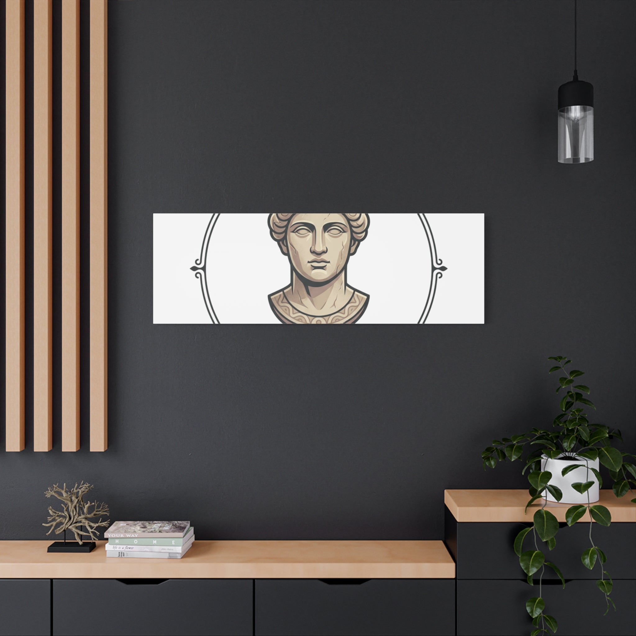 Sculpted Heritage Matte Canvas Print — Classical Bust Wall Art - Sculpted Heritage