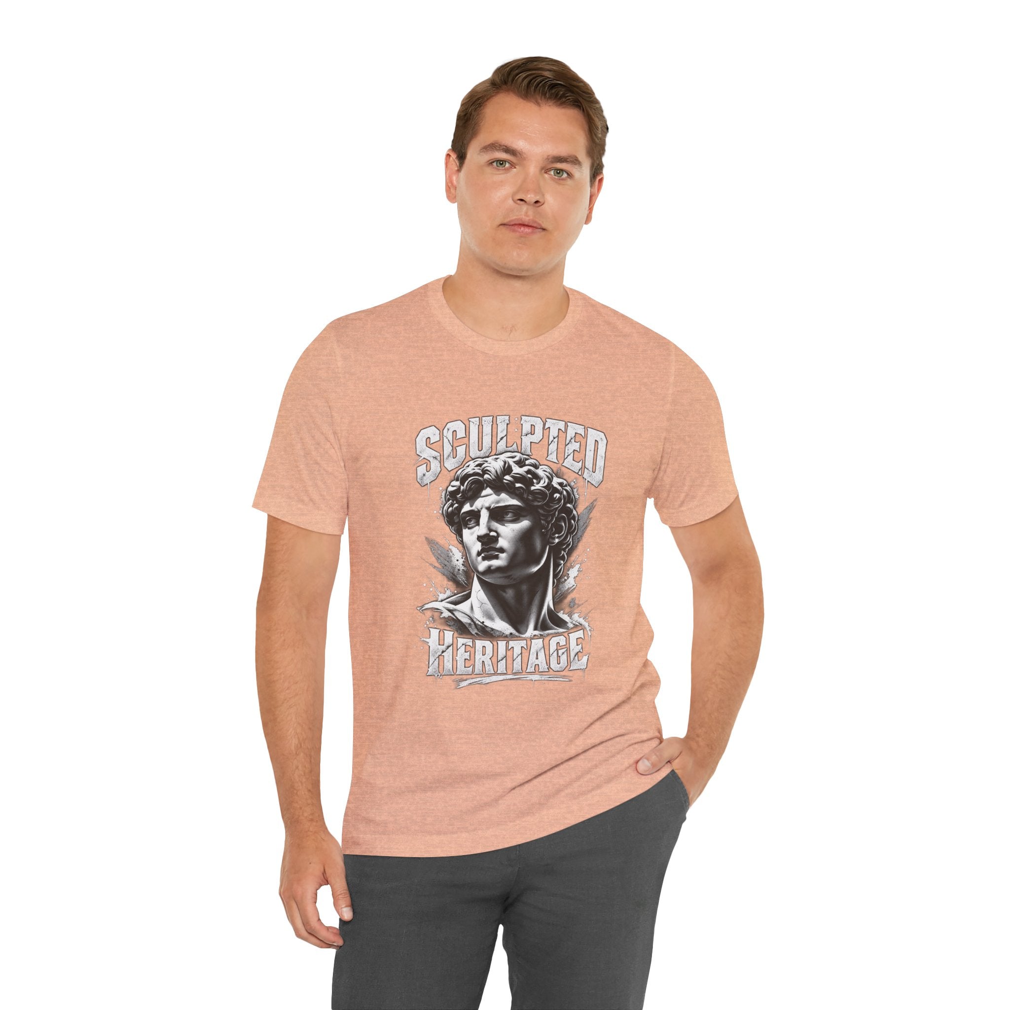 Sculpted Heritage Tee — David Statue Vintage Art Graphic Shirt