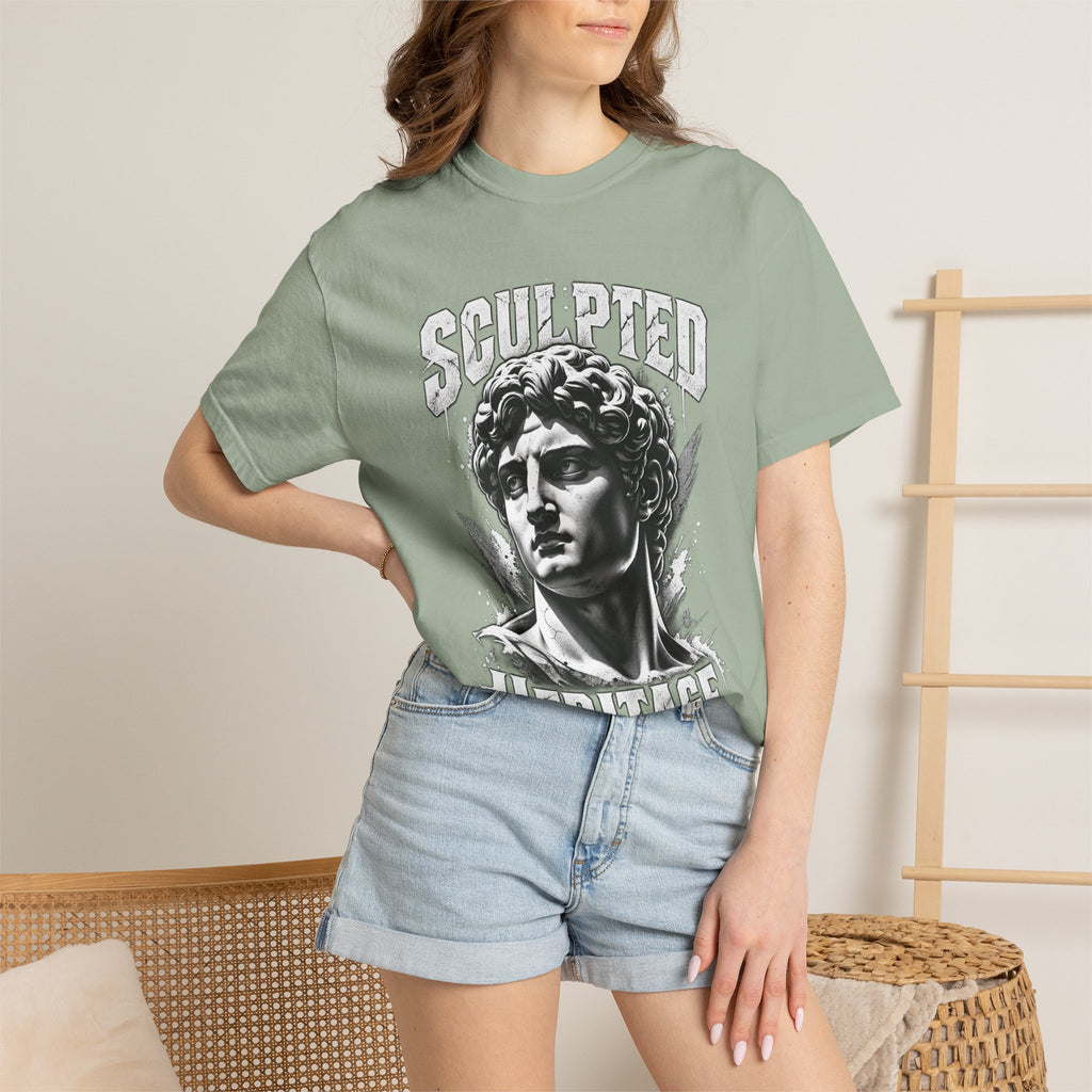 Sculpted Heritage T-Shirt — Vintage Statue Graphic Tee