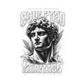 Sculpted Heritage Kiss-Cut Sticker — Classical David Bust Design