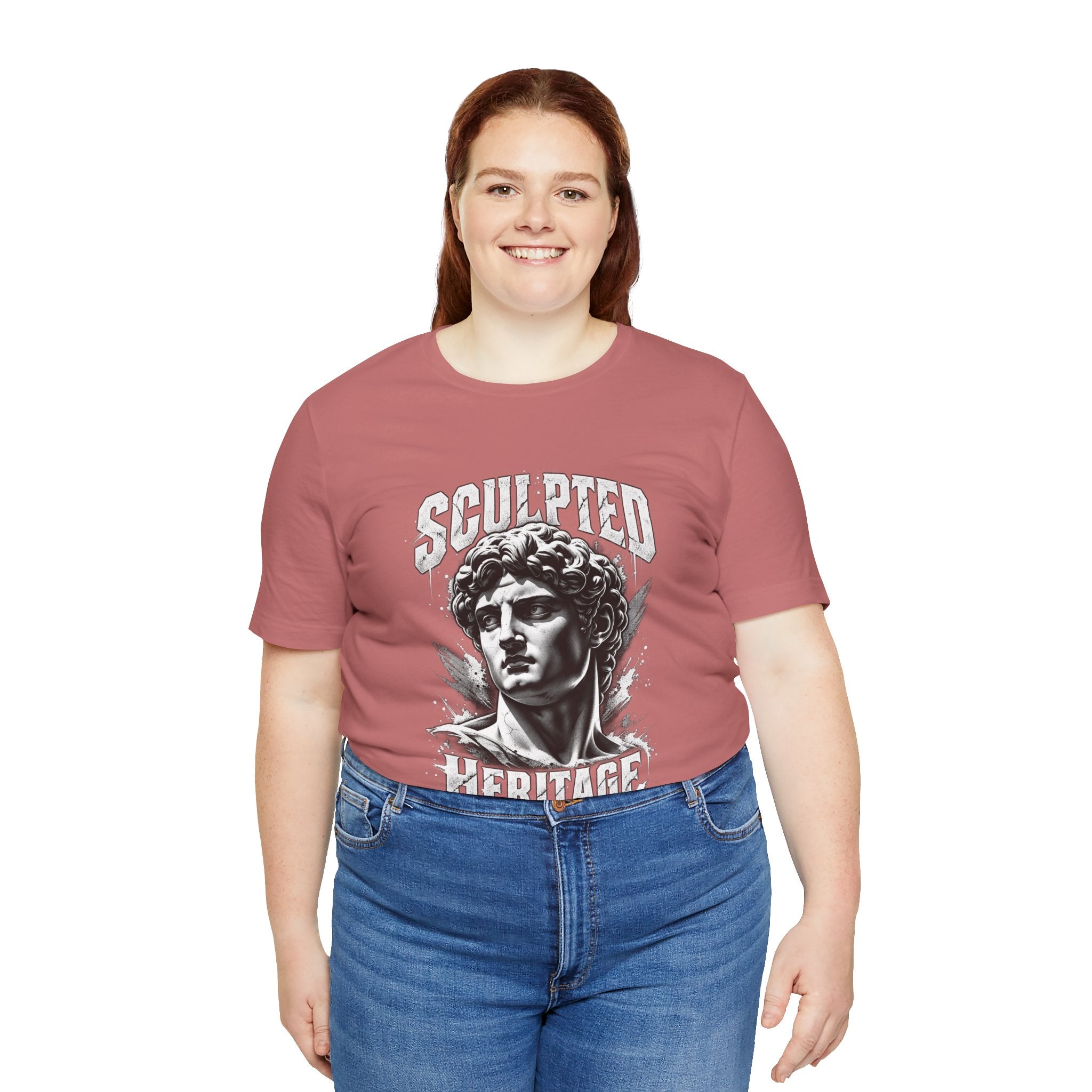 Sculpted Heritage Tee — David Statue Vintage Art Graphic Shirt