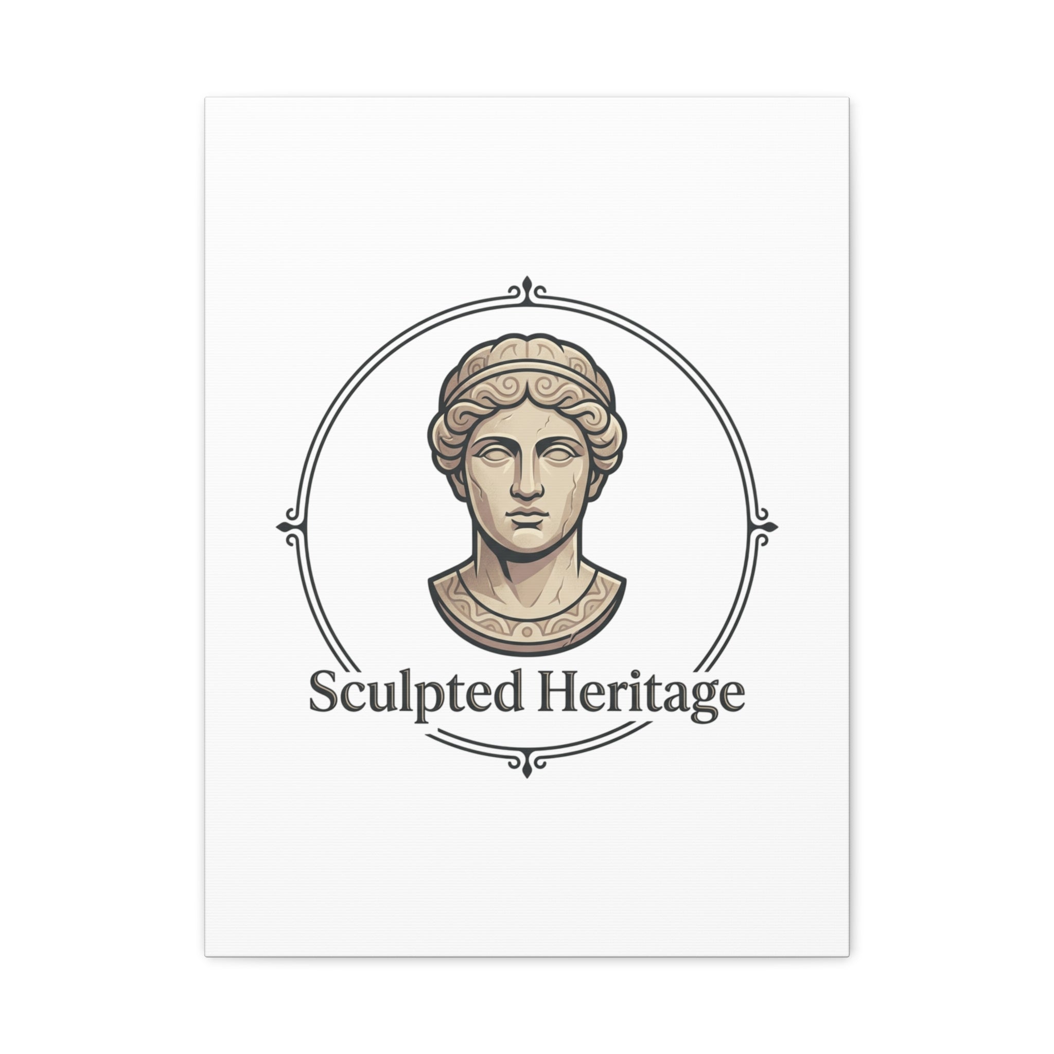 Sculpted Heritage Matte Canvas Print — Classical Bust Wall Art - Sculpted Heritage